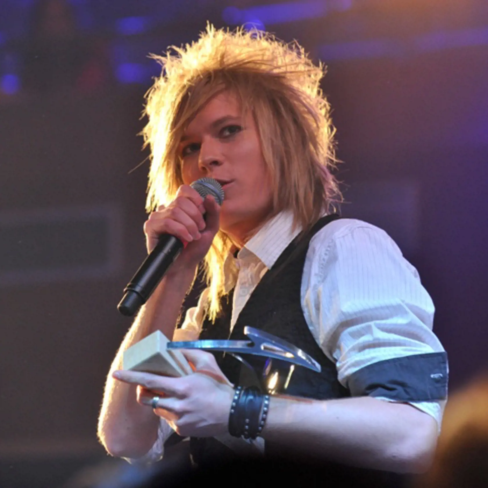 Miro Šmajda na udeľovaní cien Žebřík 2010.