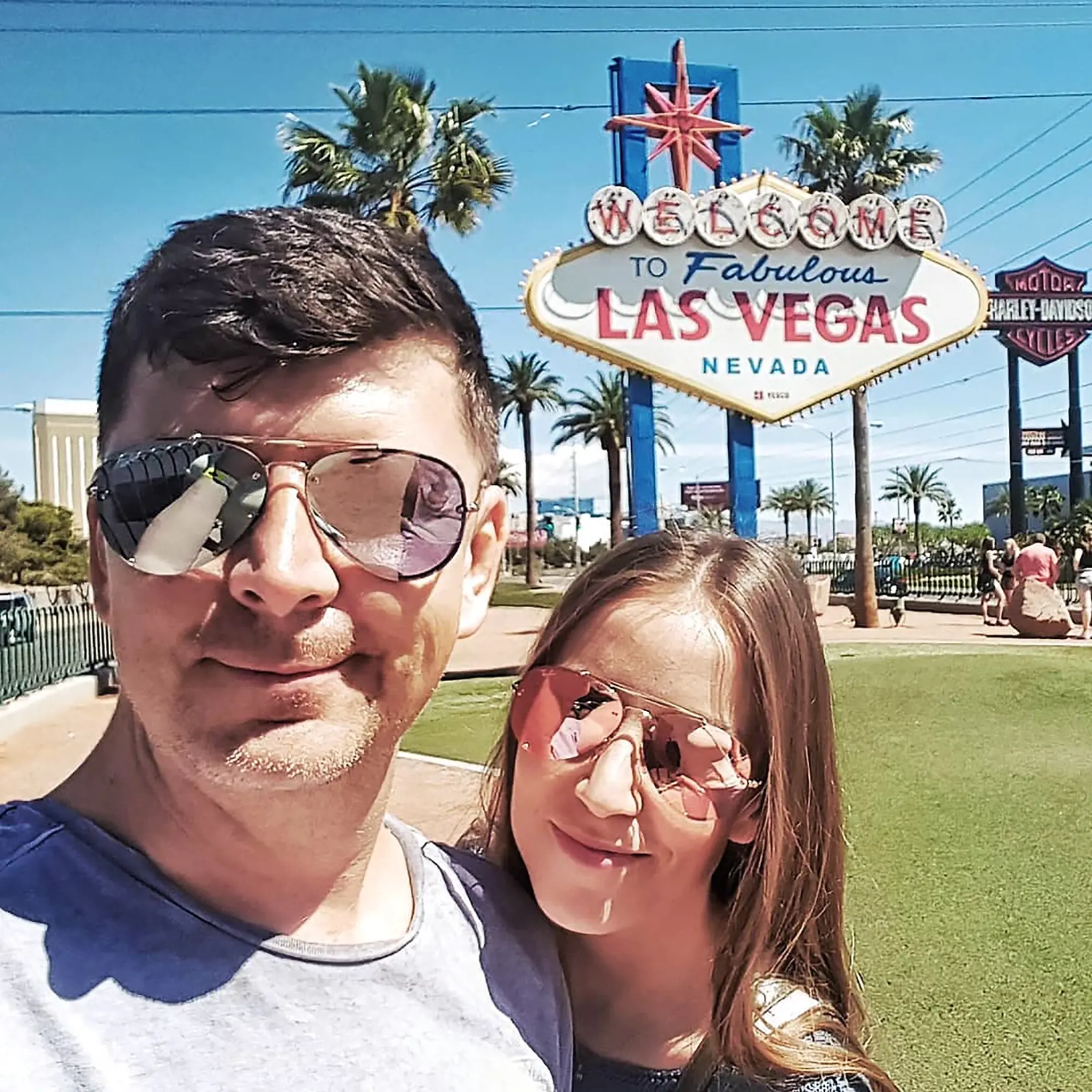 Na dovolenke v Las Vegas.