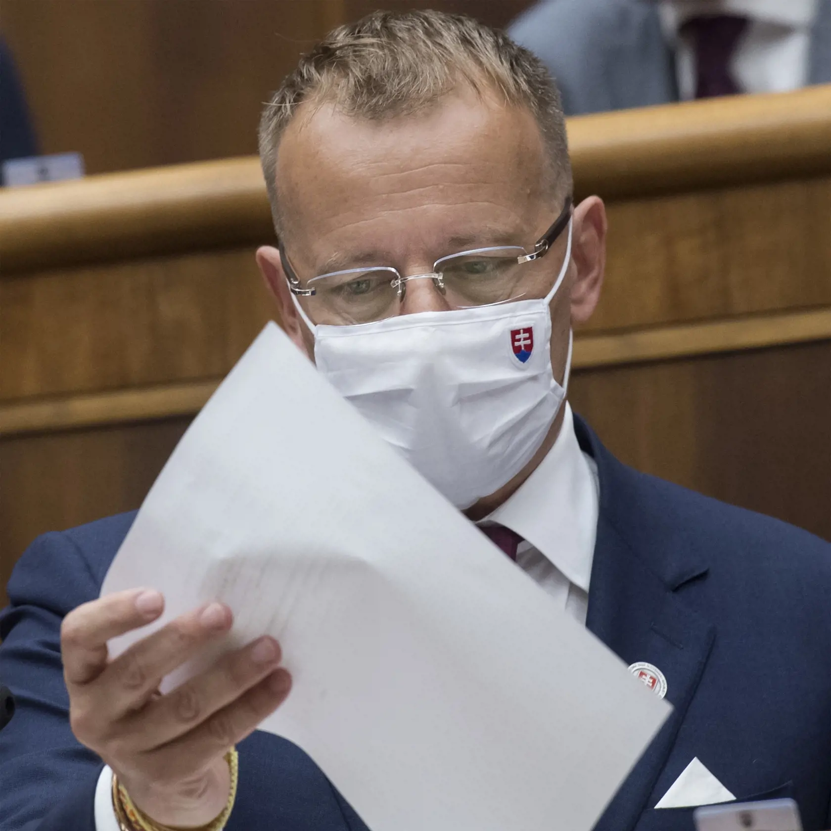 Na snímke je predseda NR SR Boris Kollár (Sme rodina).