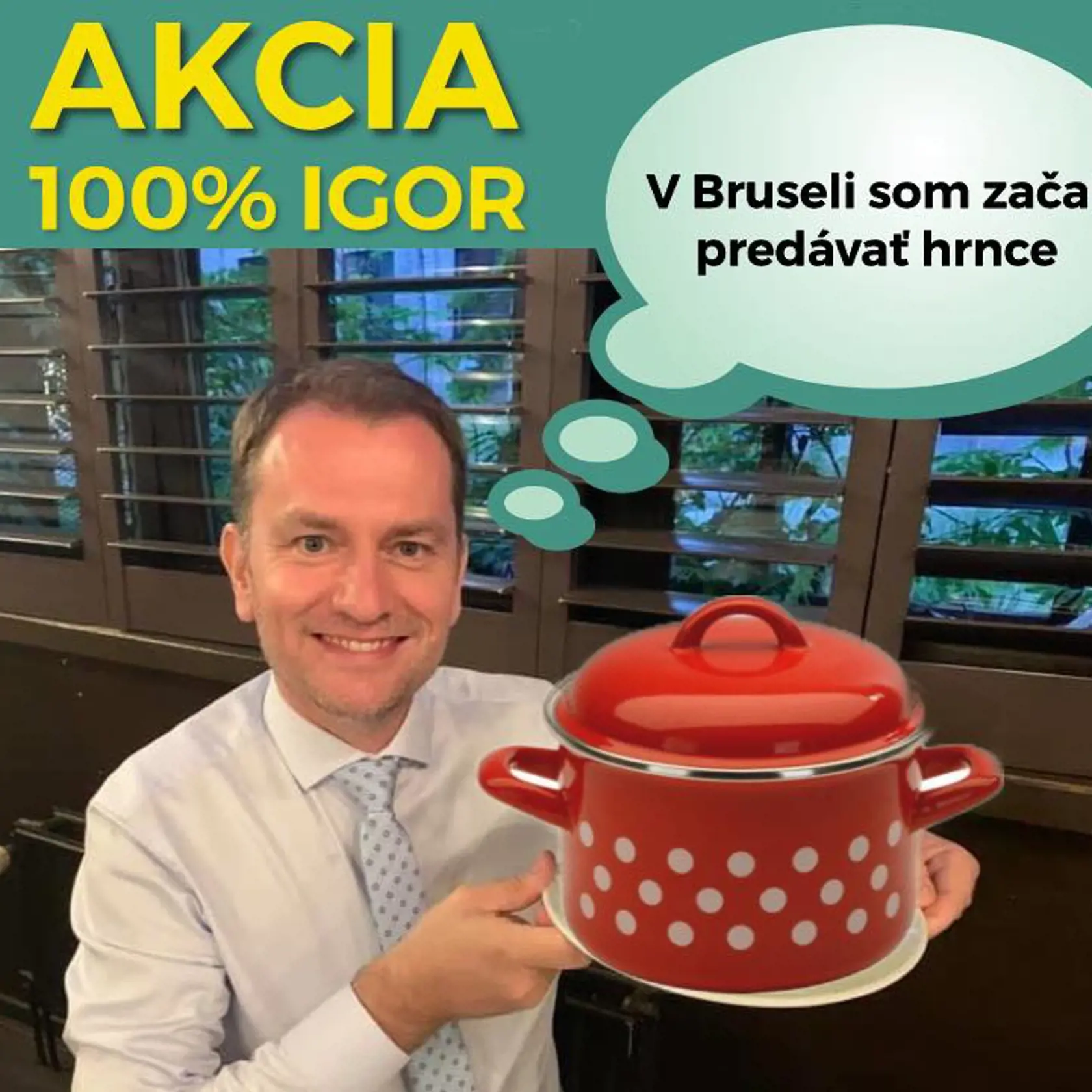 Matovič sa pred časom odfotografoval sa s hrncom plným mušlí a vtipkári spravili z neho predajcu riadov.