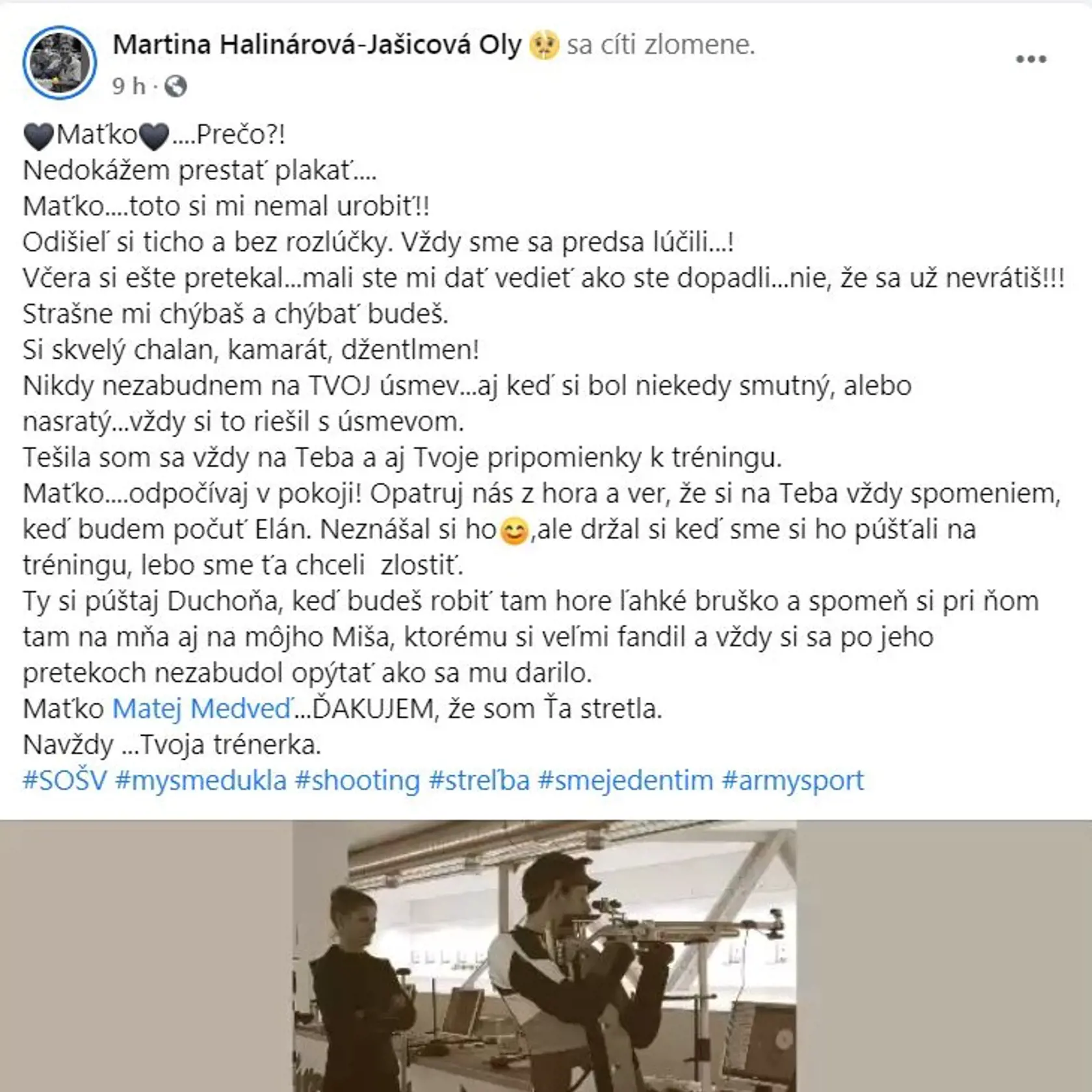 Spomienka Martiny Hlaenárovej -Jašicovej.