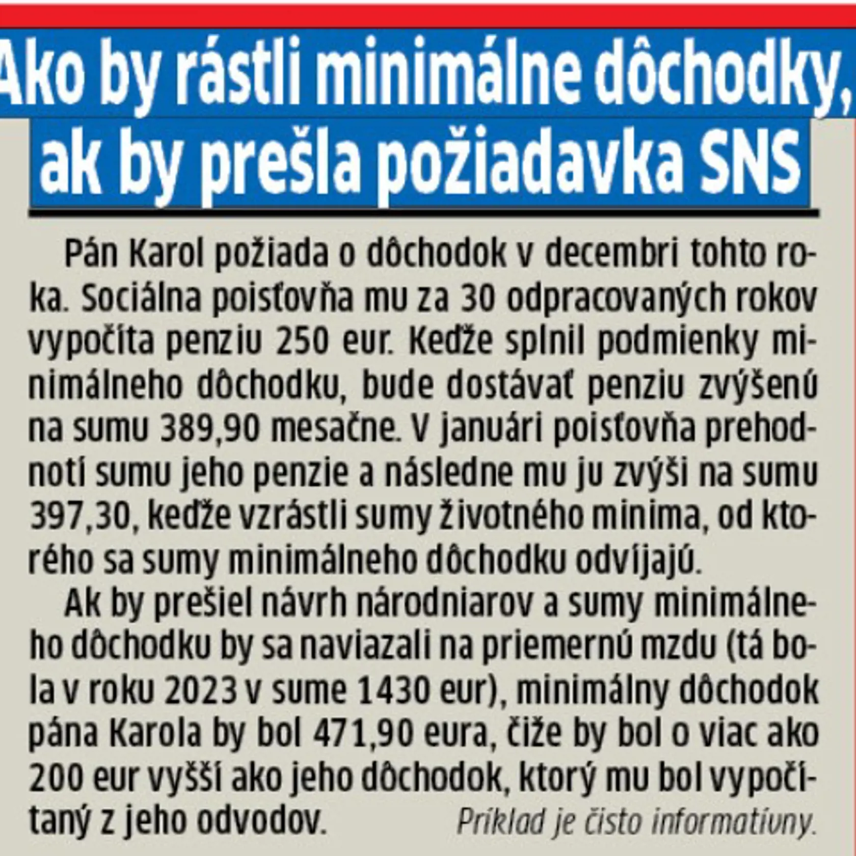 Čo chce SNS?