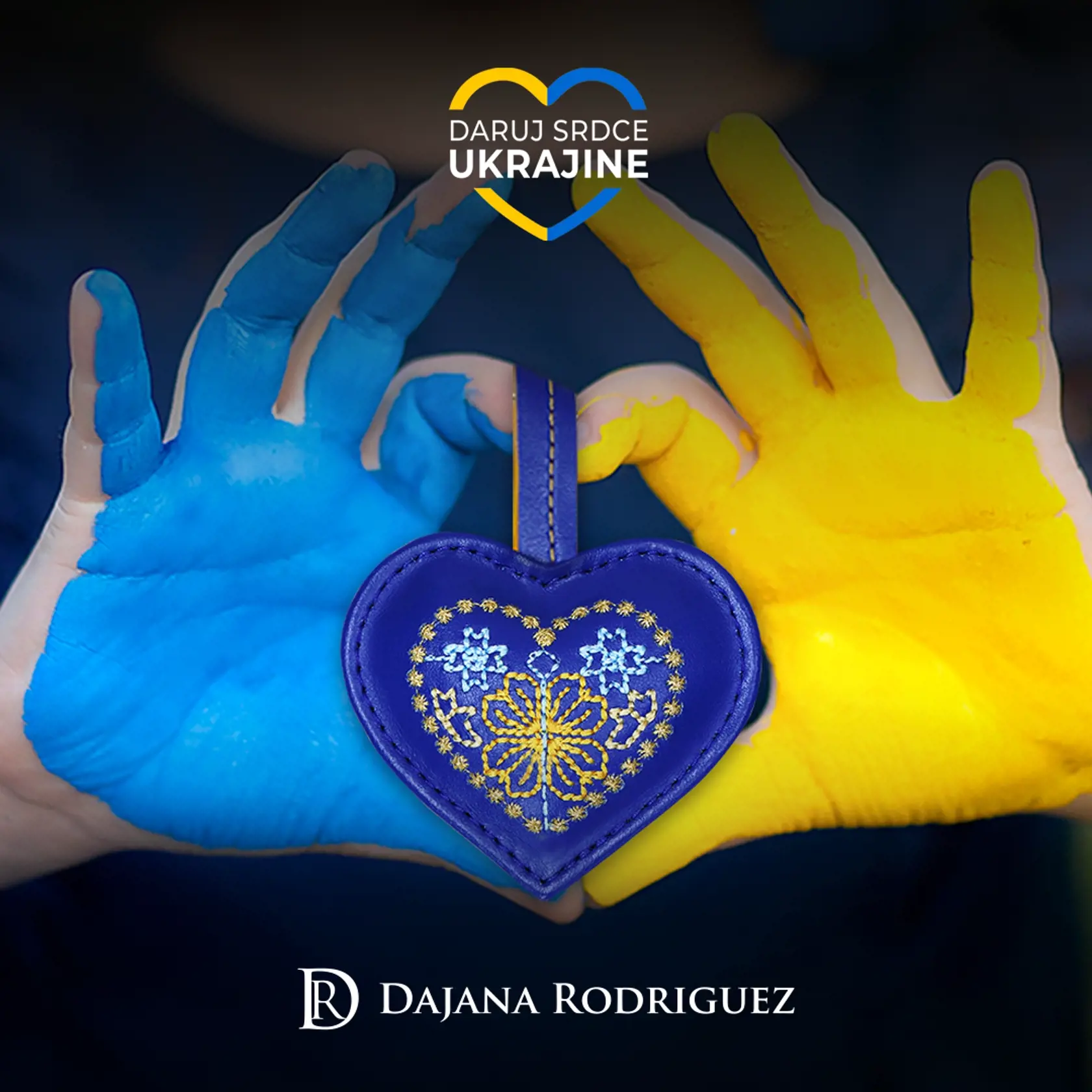 Kľúčenka z kolekcie Daruj srdce Ukrajine