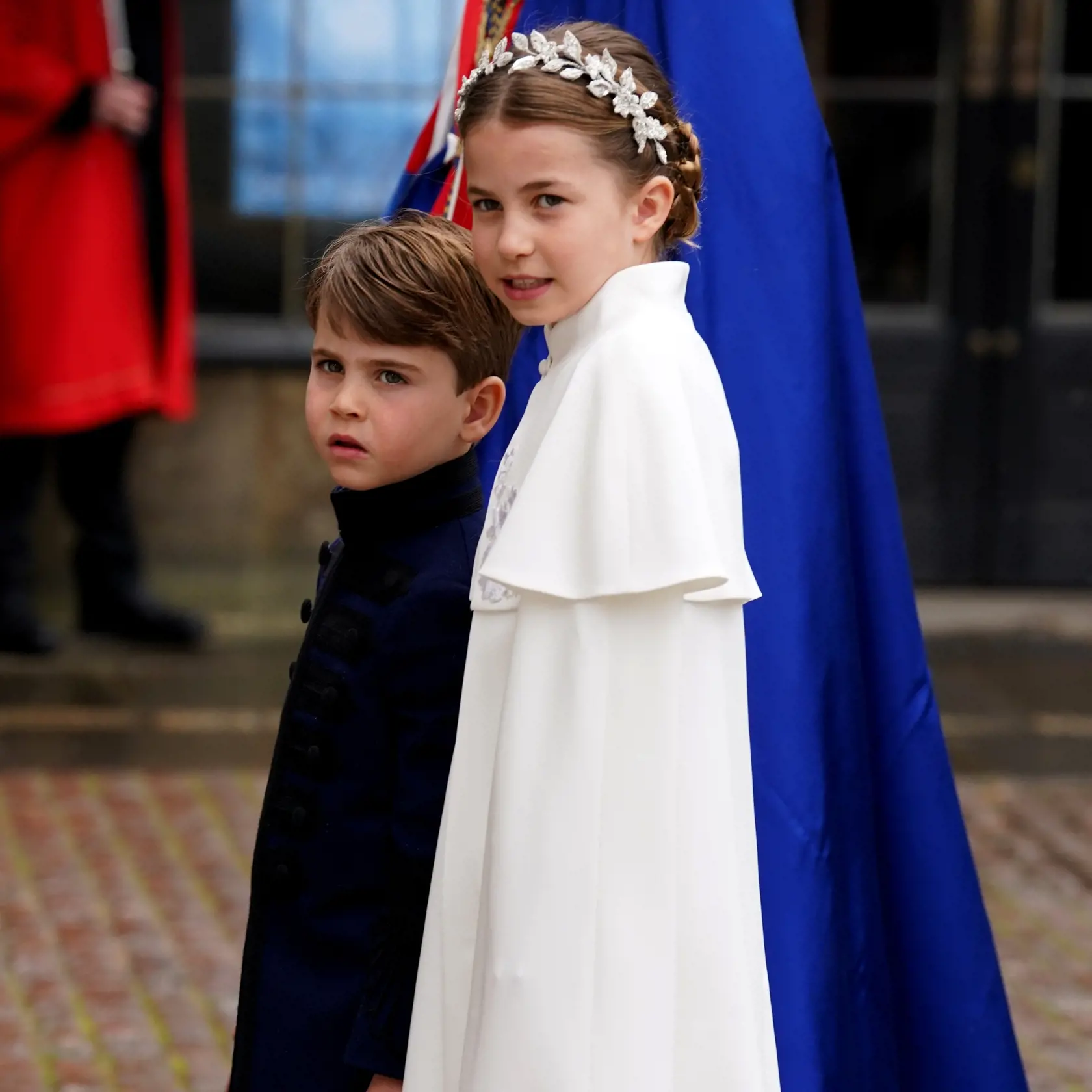 Princezná Charlotte s mladším bratom Louisom.