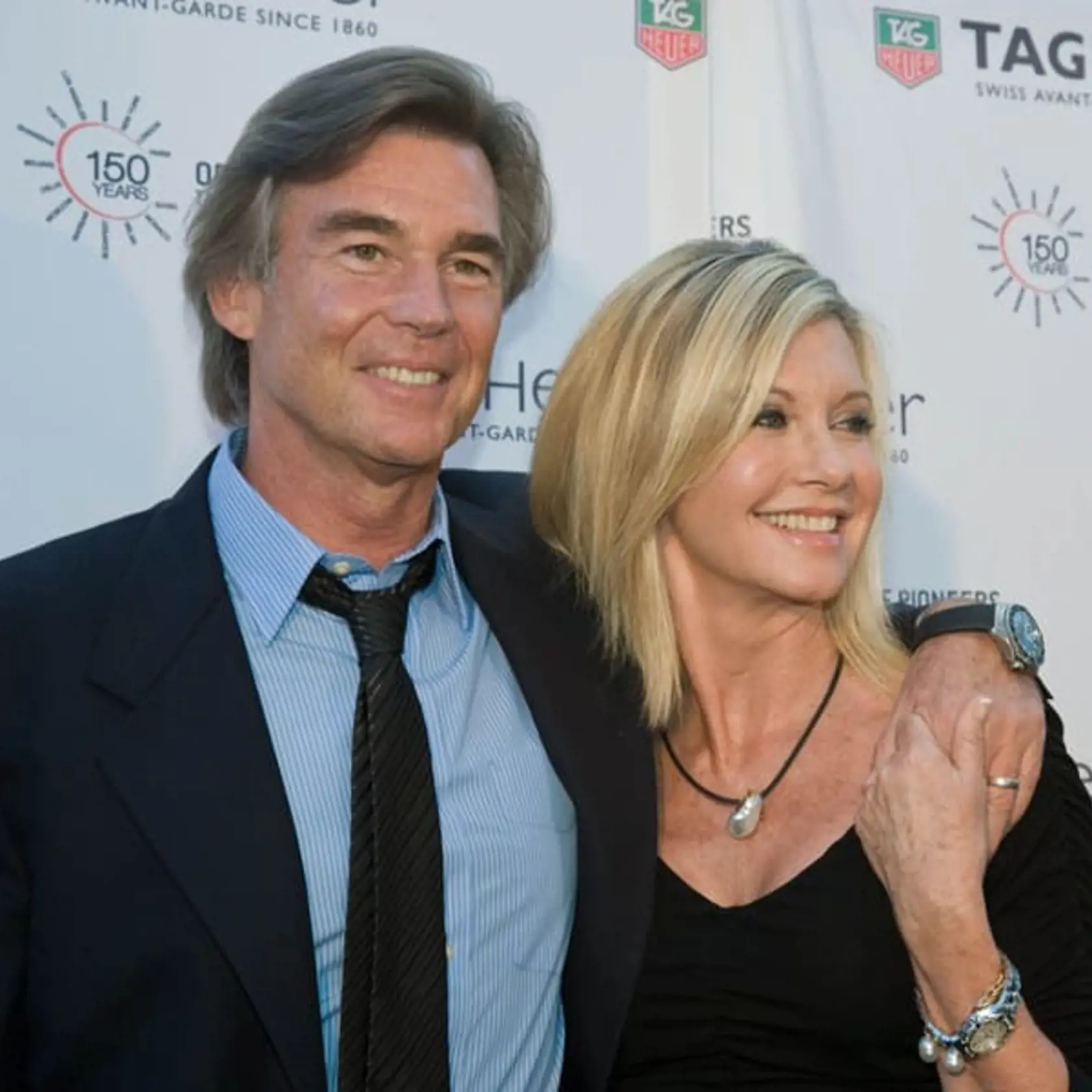 Patrick McDermott a Olivia Newton-John na archívnej spoločnej snímke.