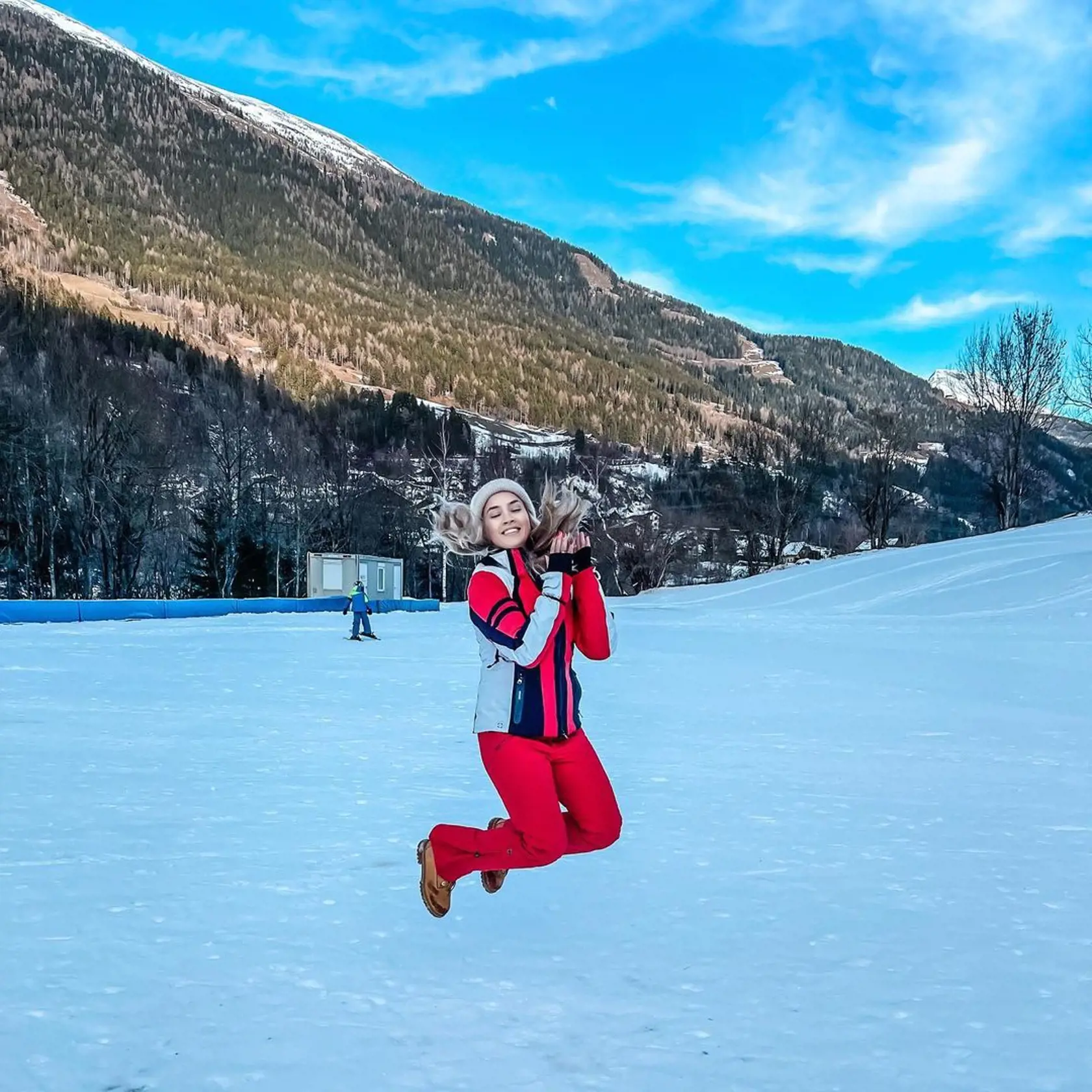 Barbora Krajčírová na snehu