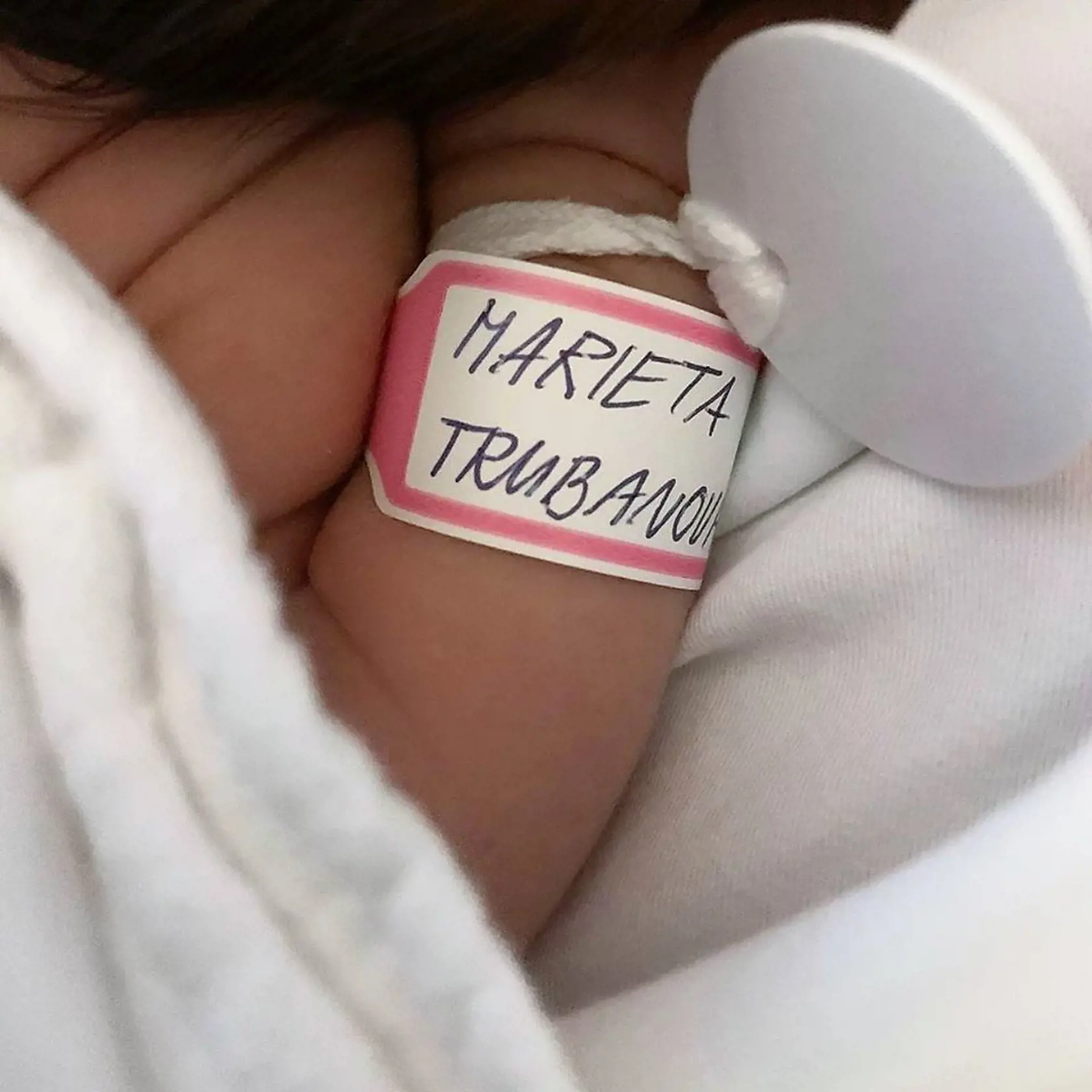 Marieta Trubanová -  prvá fotka dcérky Michala Trubana.