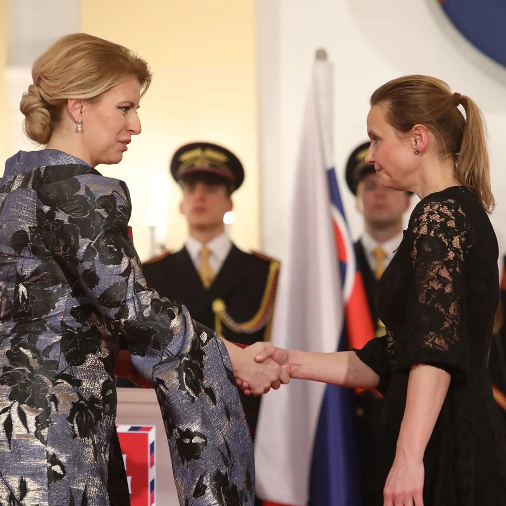 Milada Horáková - udeľovanie vyznamenaní pri príležitosti 27. výročia vzniku SR