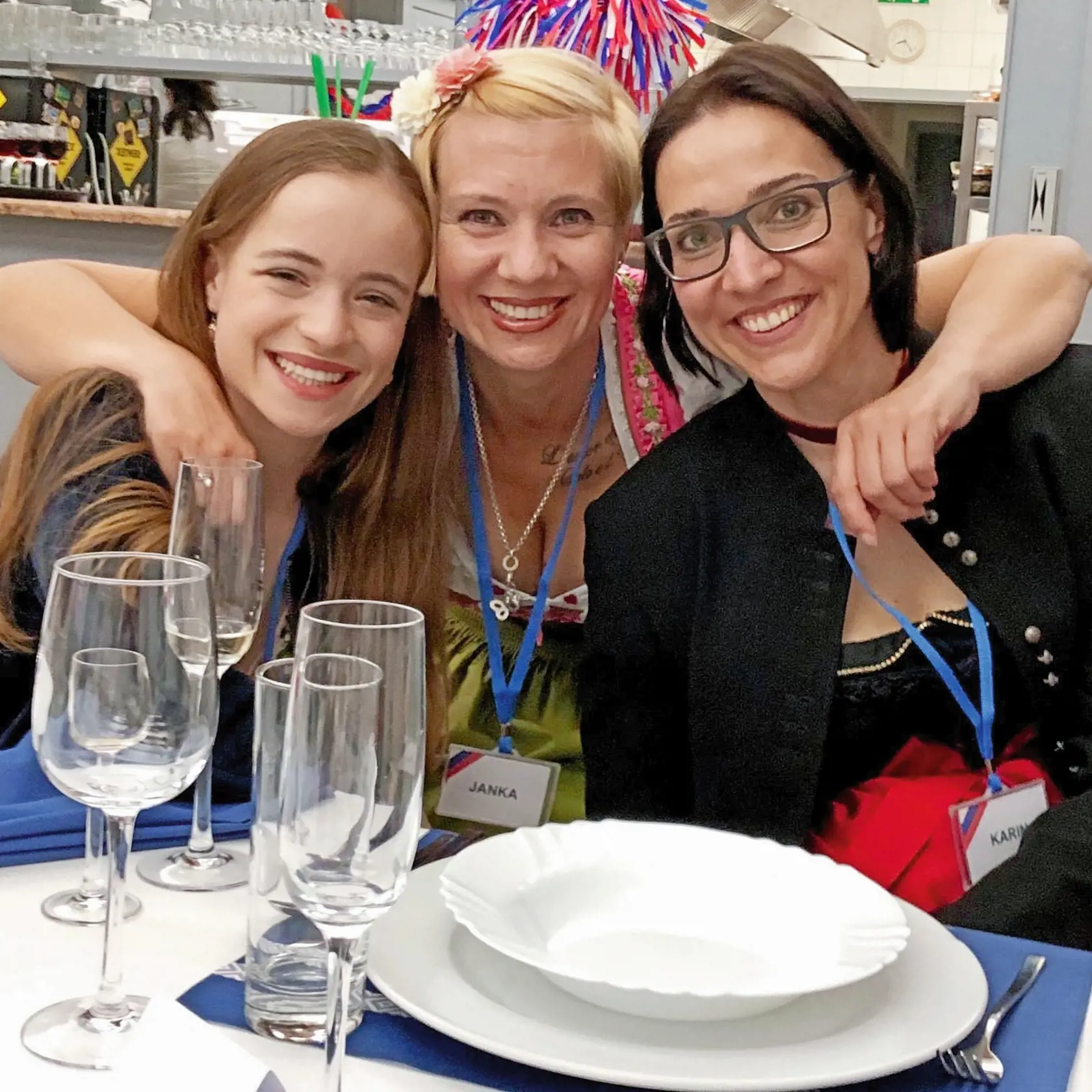 Dcéry: Staršia Jana je z prvého manželstva, mladšia Sophie Emma, vľavo, z tretieho.