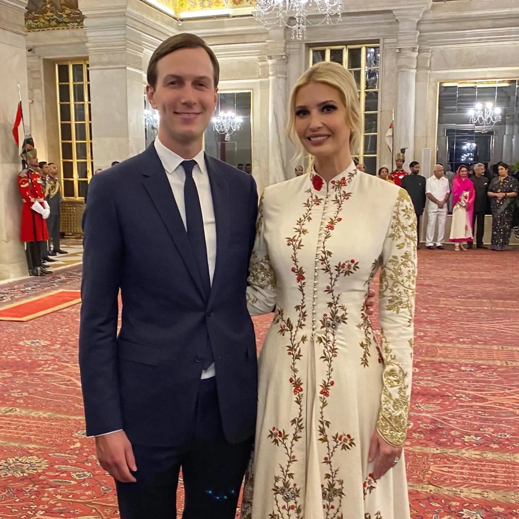 Ivanka Trump mala počas slávnostnej recepcie oblečené krásne biele šaty.
