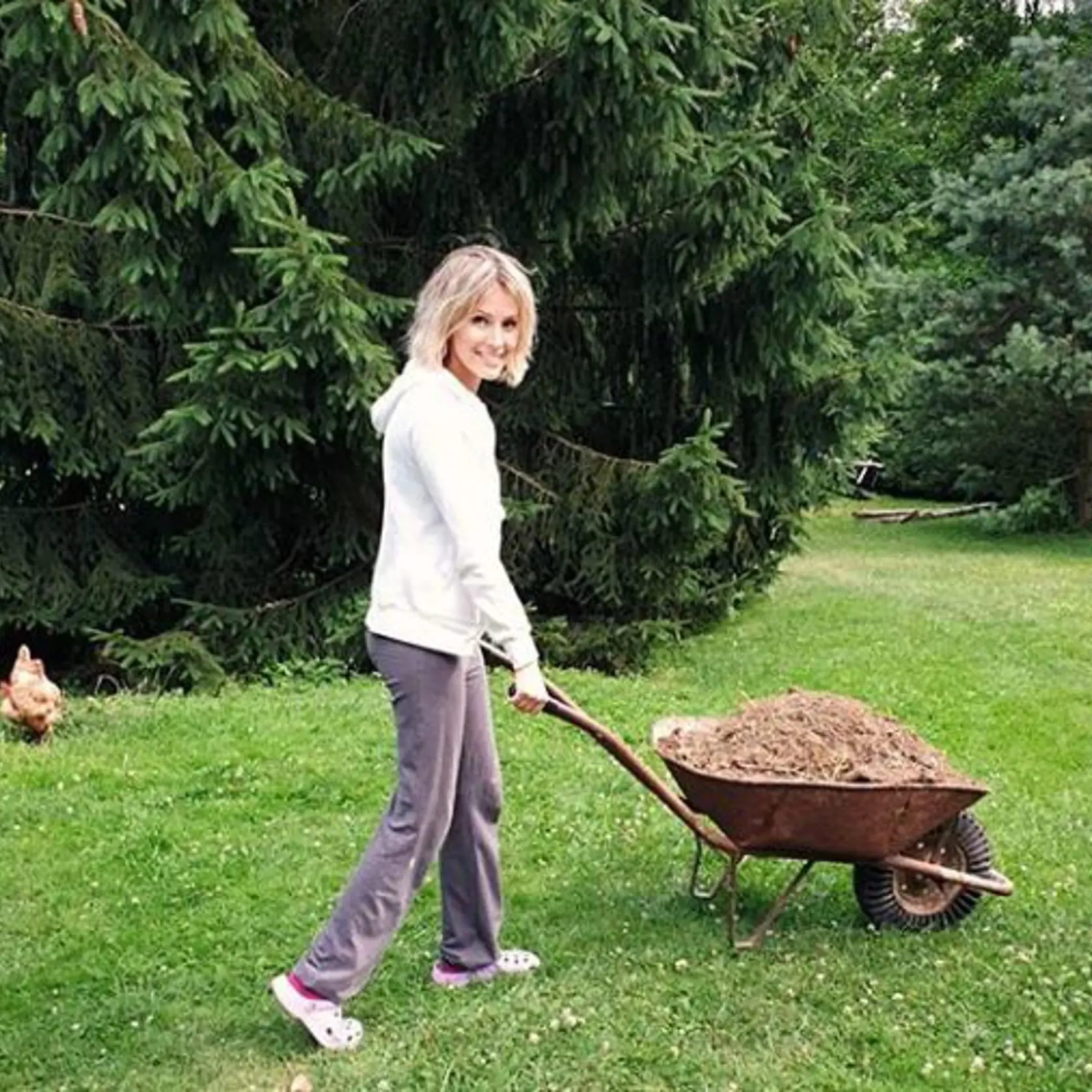 Markizáčka nemá problém ukázať sa aj s fúrikom.