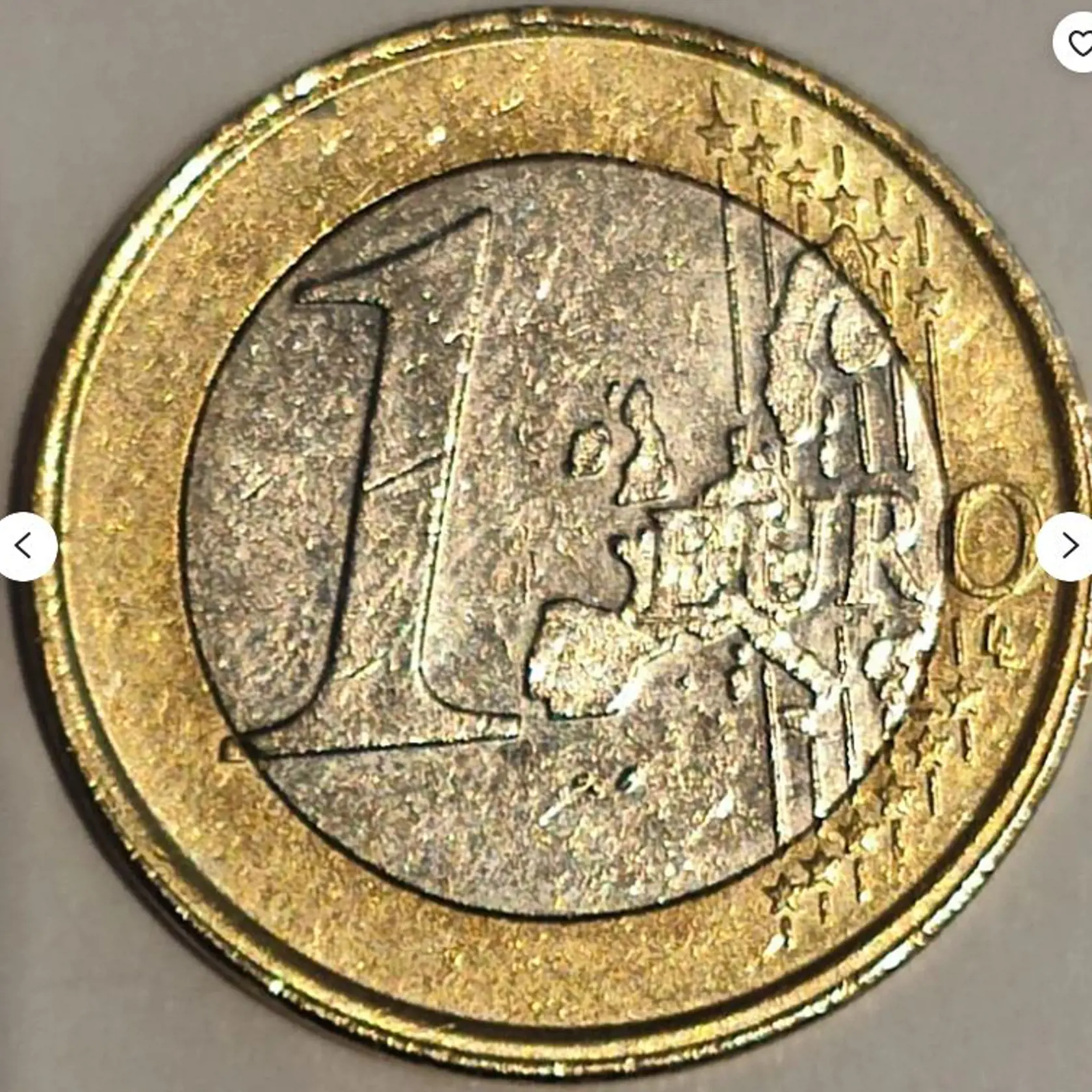Vzácna jednoeurová minca z Holandska z roku 2000. Jej hodnota sa pohybuje okolo 500 eur.