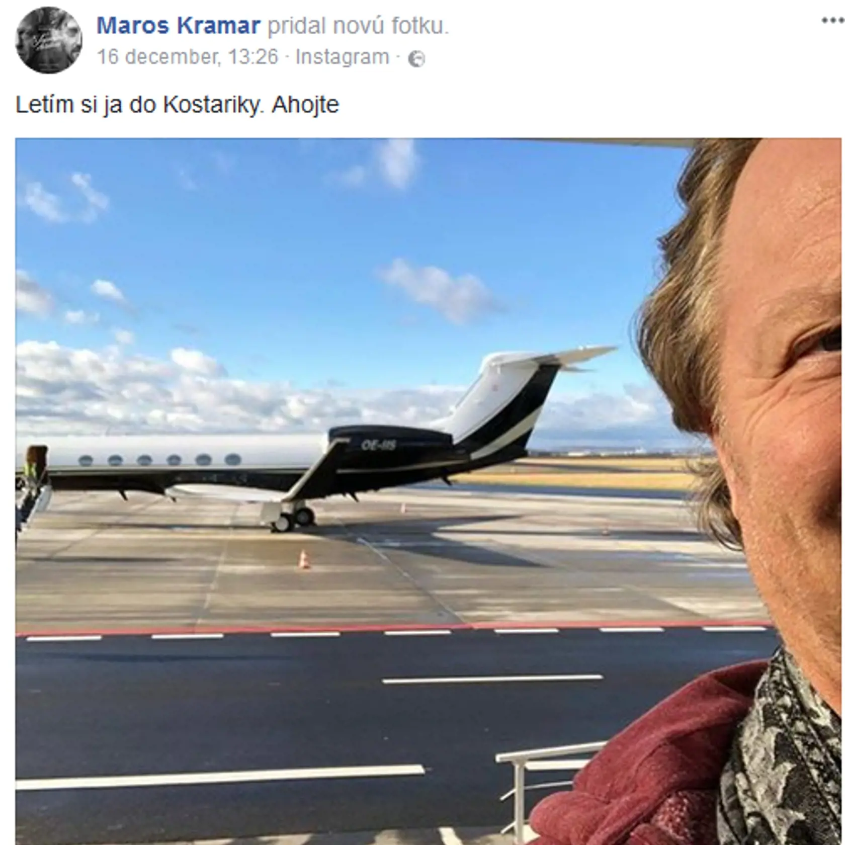 Maroš Kramár odletel za svojou rodinou na Kostariku.