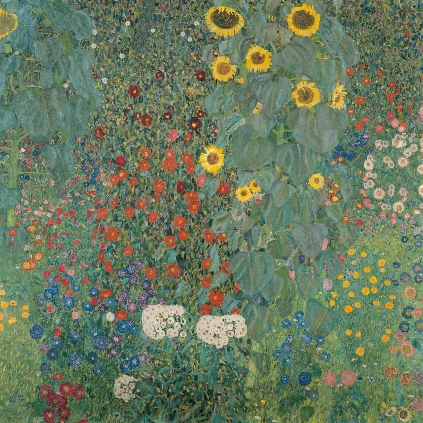 Gustav Klimt, Dedinská záhrada so slnečnicami