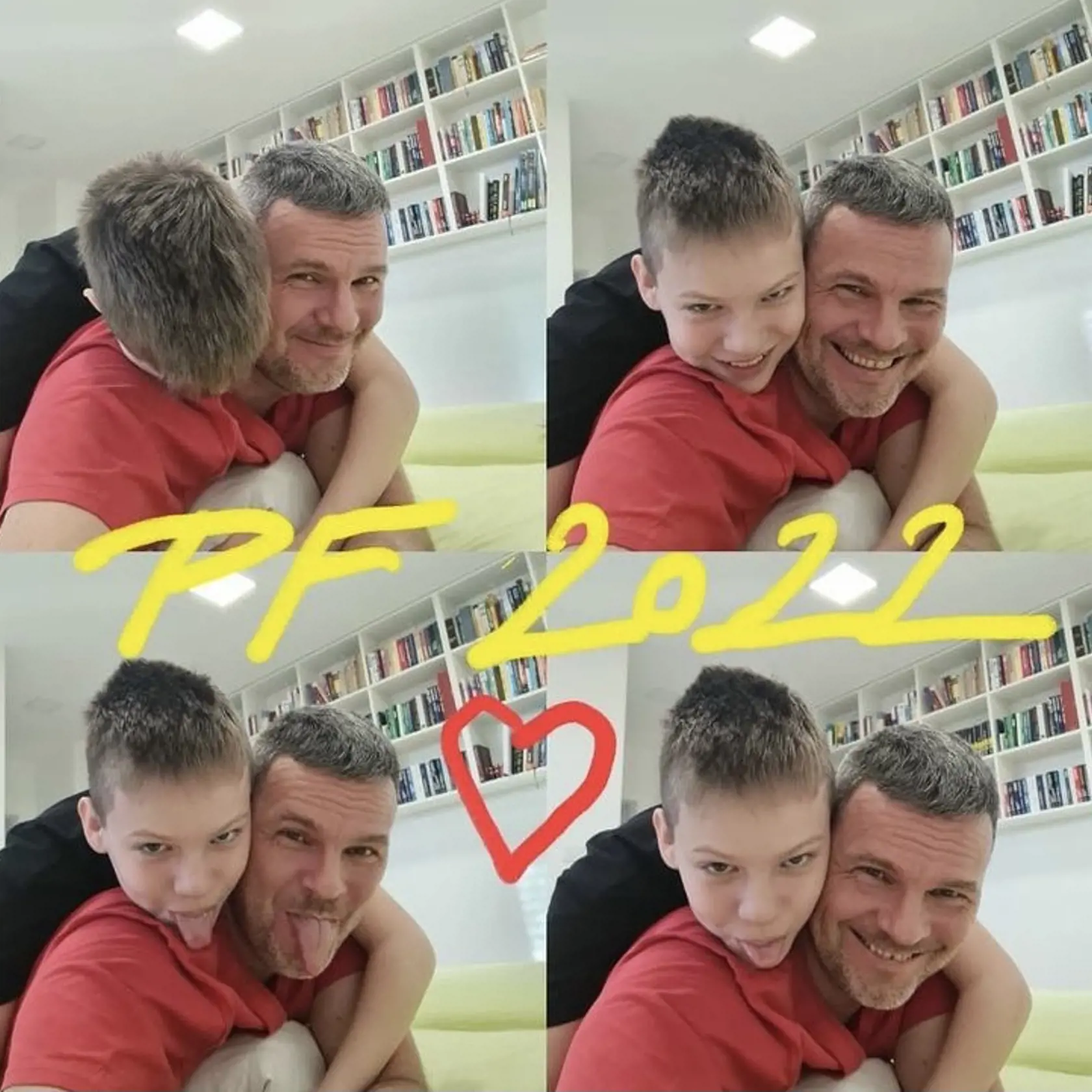 Pallovej exmanžel so synom.