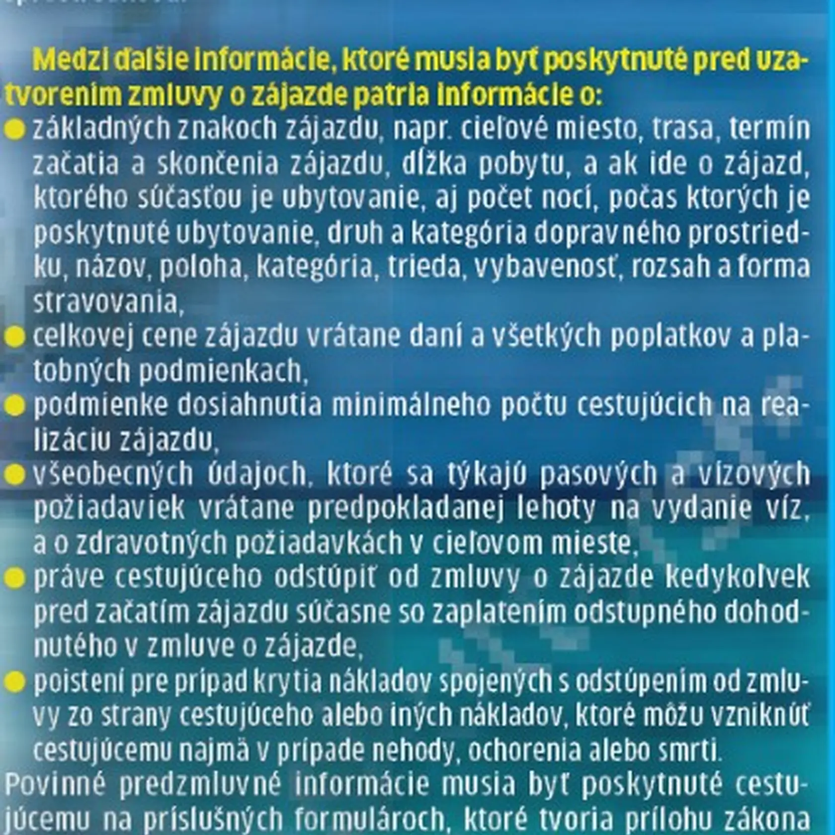 Čo musí obsahovať zmluva?
