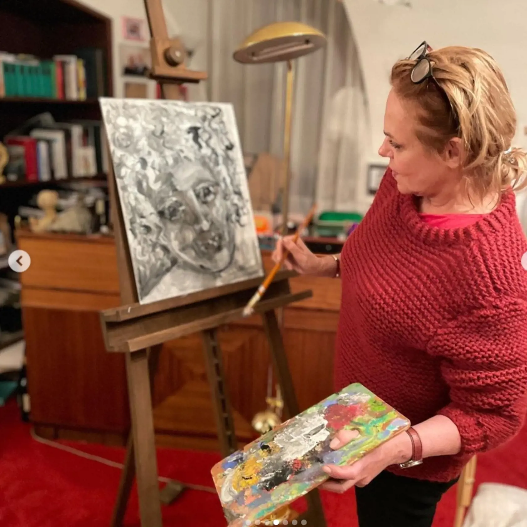 Dagmar Havlová sa venuje aj maľovaniu.