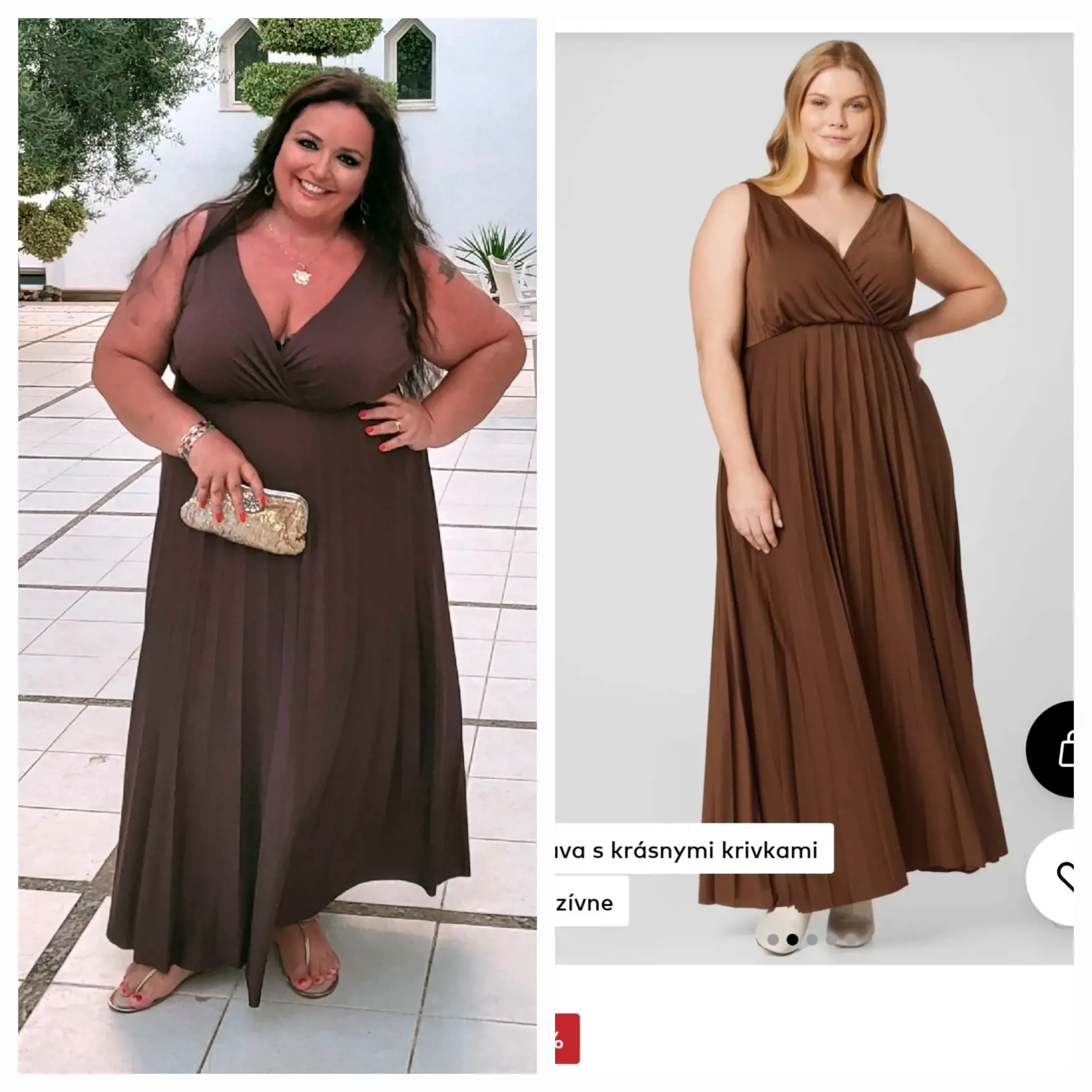Porovnávačky šiat Renáty Názlerovej s modelmi a modelkami z katalógu.