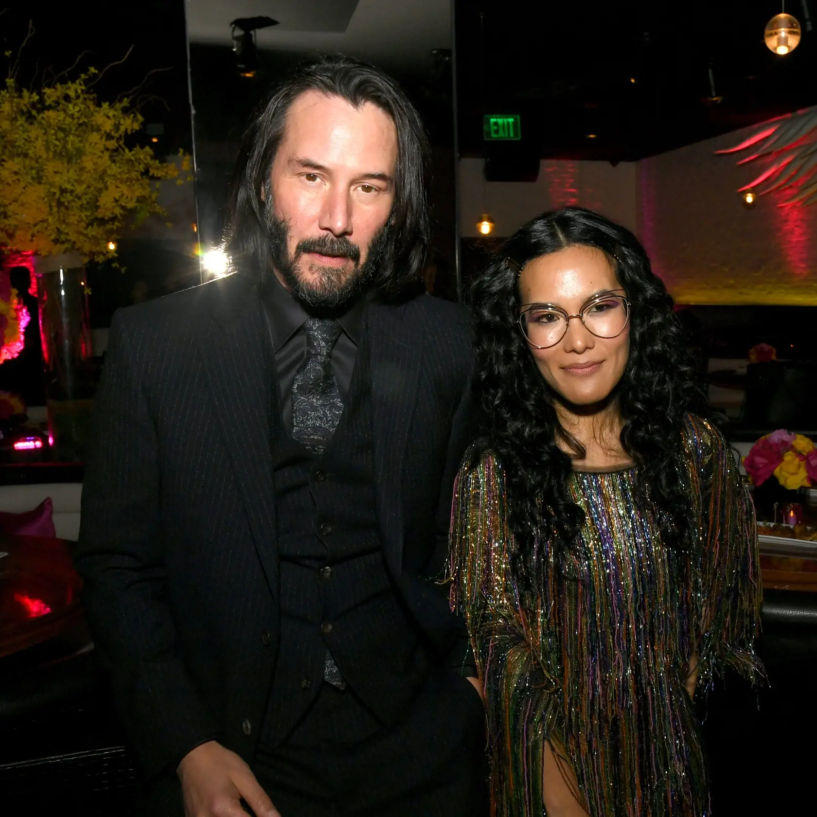 WESTWOOD, CALIFORNIA - MAY 22: Keanu Reeves (L) and Ali Wong pose at the after party for the premiere of Netflix's "Always Be My Maybe" at STK on May 22, 2019 in Westwood, California. (Photo by Kevin Winter/Getty Images)