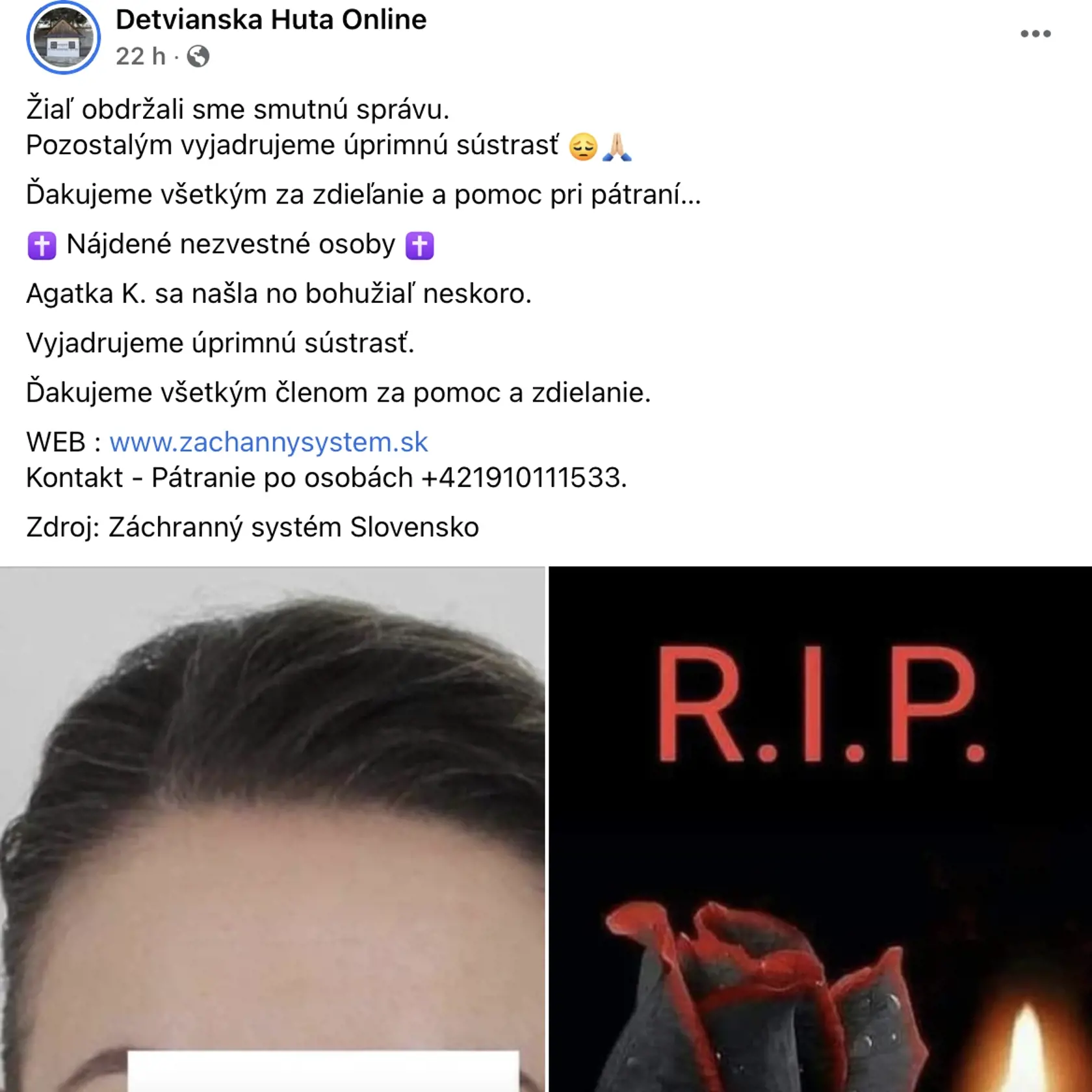 V nedeľu prišiel muž na políciu a nahlásil nezvestnosť svojej partnerky. Polícii sa však jeho argumenty nezdali, a preto prehľadali jeho auto, v ktorom našli stopy po krvavej tragédii.