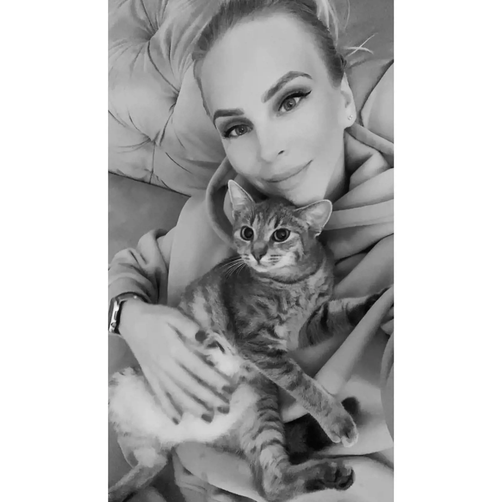 Barbora uverejnila spomienkovú fotku na milovanú mačku.