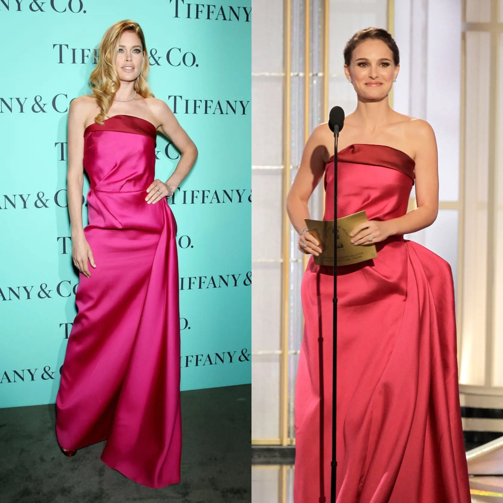 Modelka Doutzen Kroes a herečka Natalie Portman sa zhodli na ružovej.