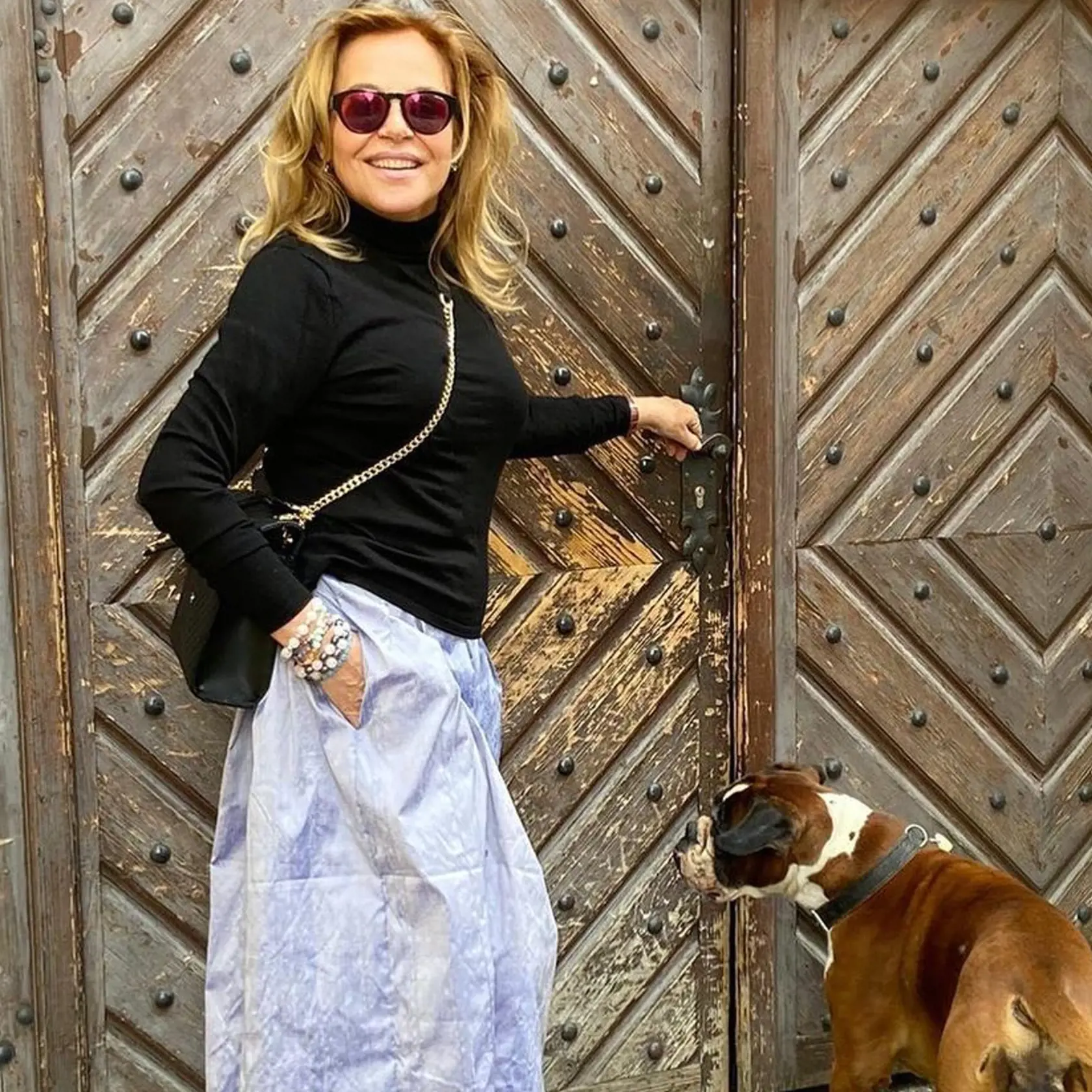 Dagmar Havlová a jej boxerka Grejsinka