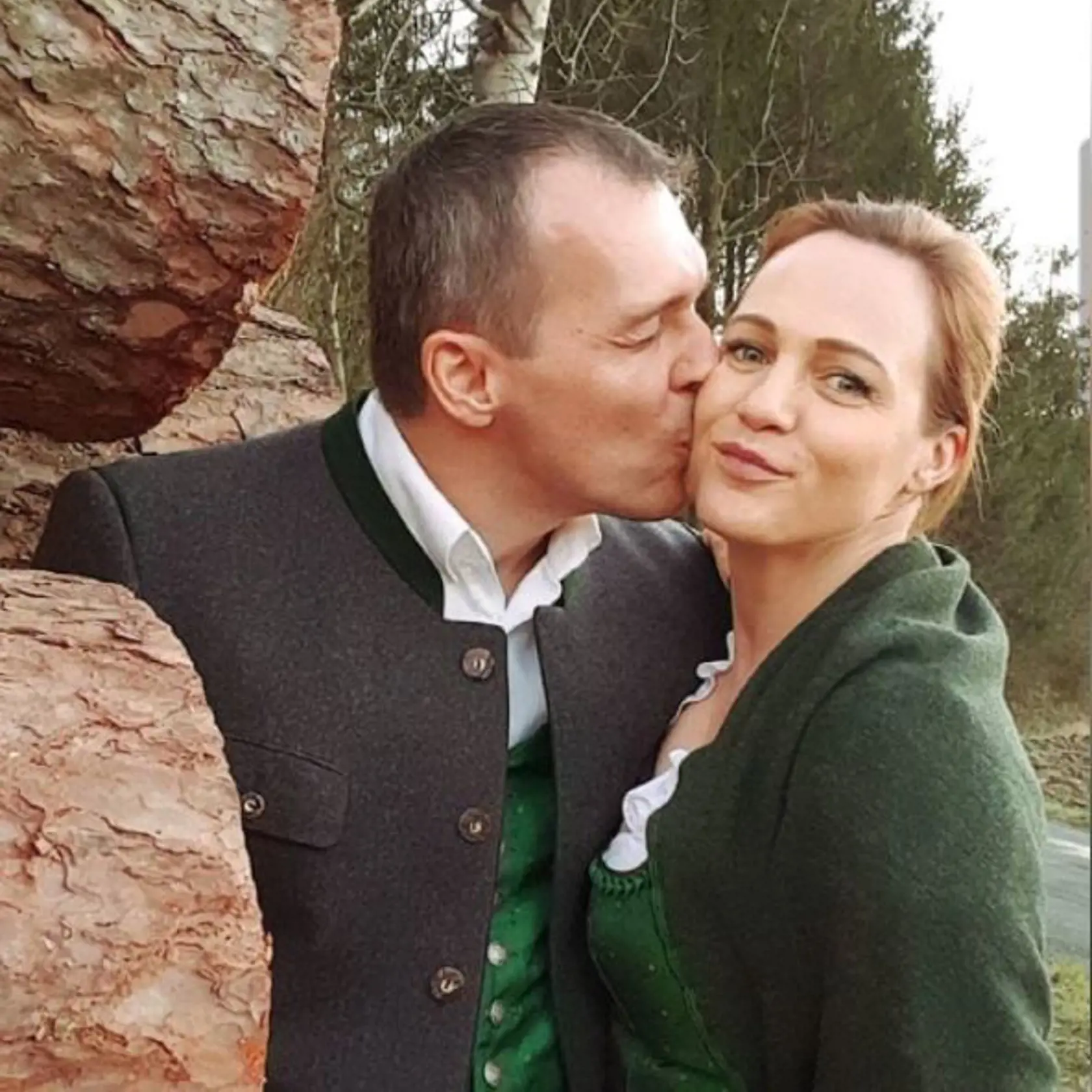 Adriana Poláková s priateľom Christianom.