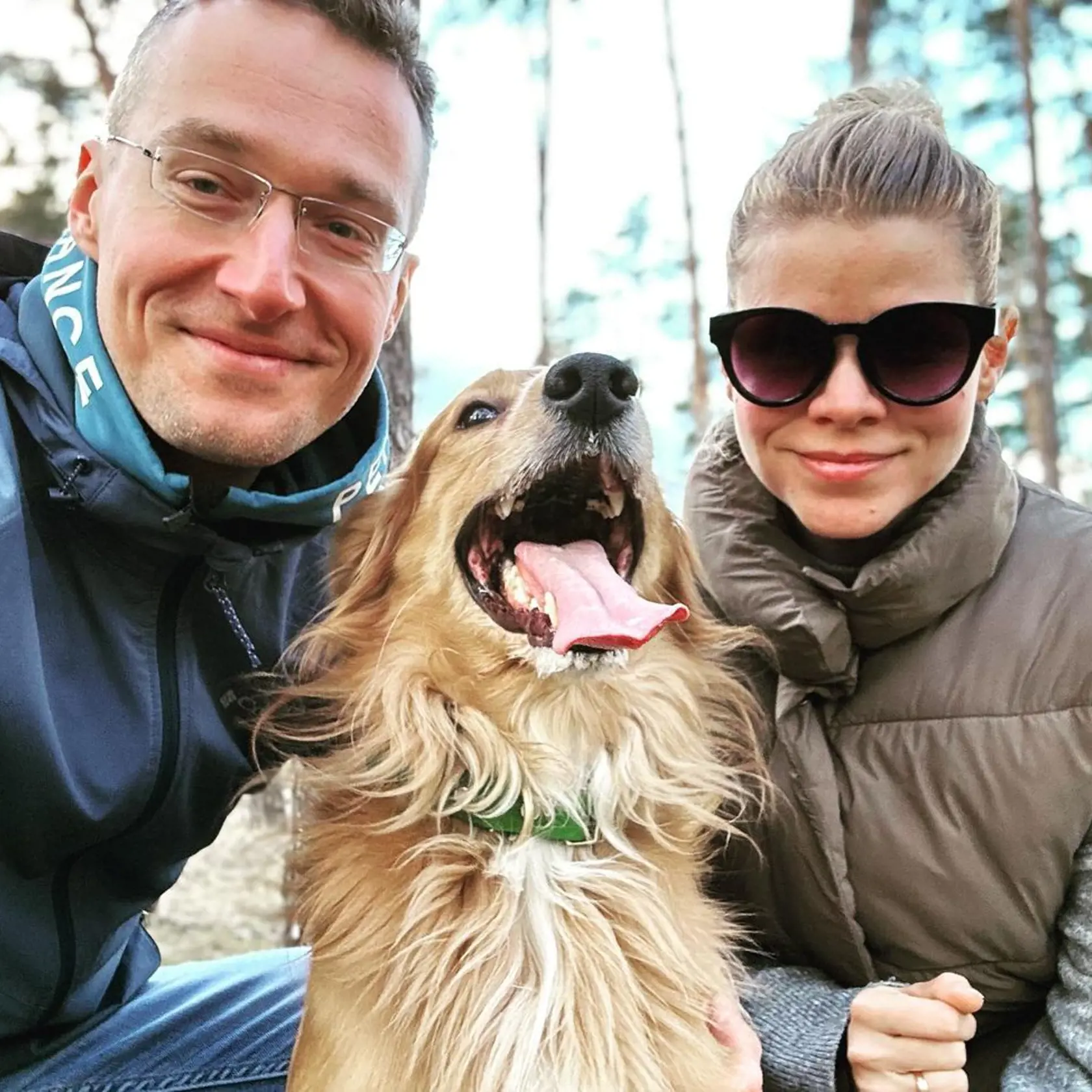 Zuzka a Miško vo svojom prirodzenom prostredí, v prírode s milovaným Hektorom.