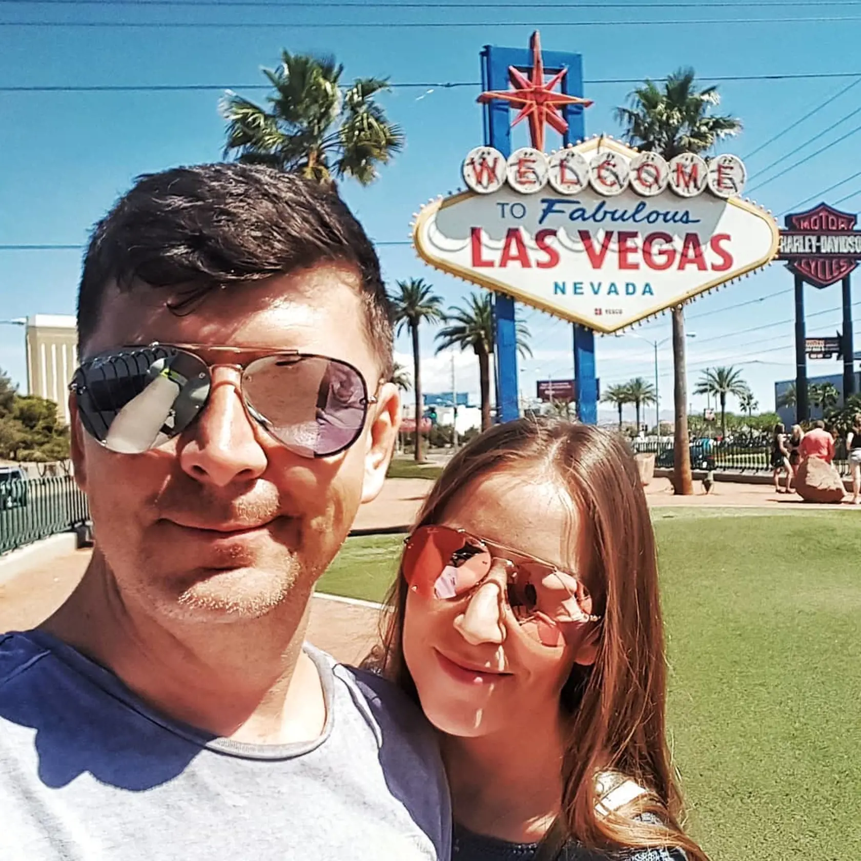 Na dovolenke v Las Vegas.