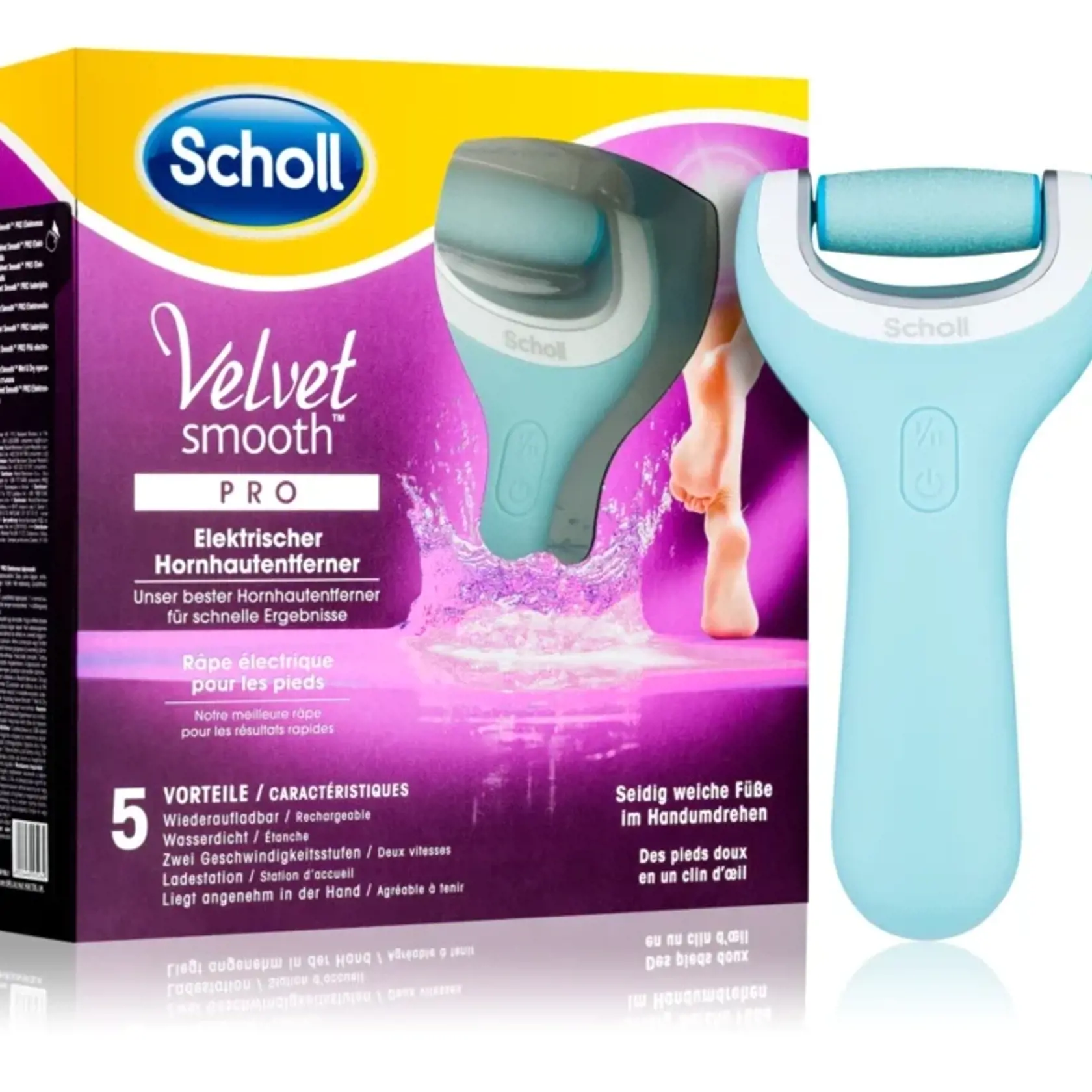 Elektrický pilník na chodidlá vodeodolný, Scholl, 39,80 €