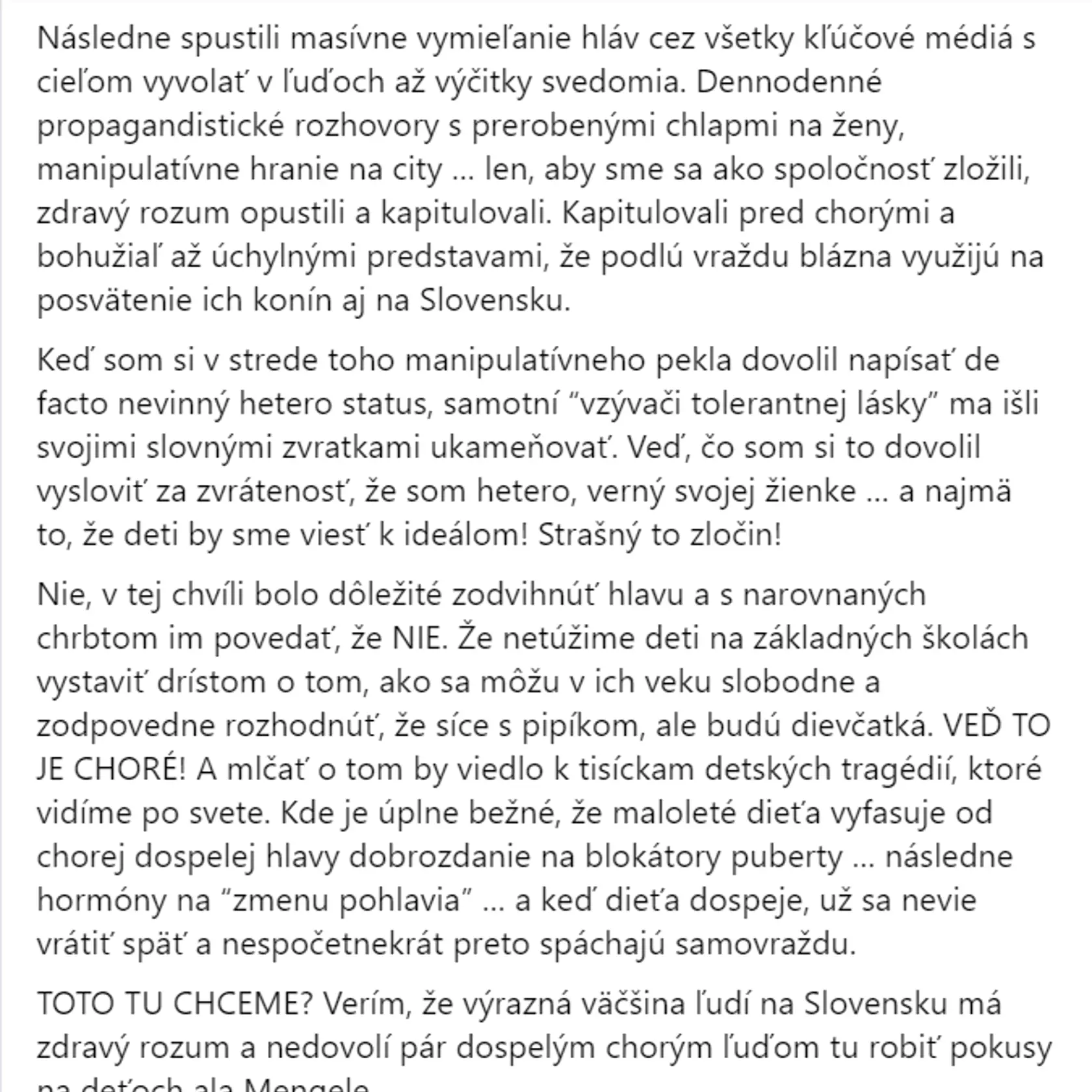 Igor Matovič poriadne pritvrdil, vo svojich statusoch sa pravidelne naváža do LGBTI komunity.