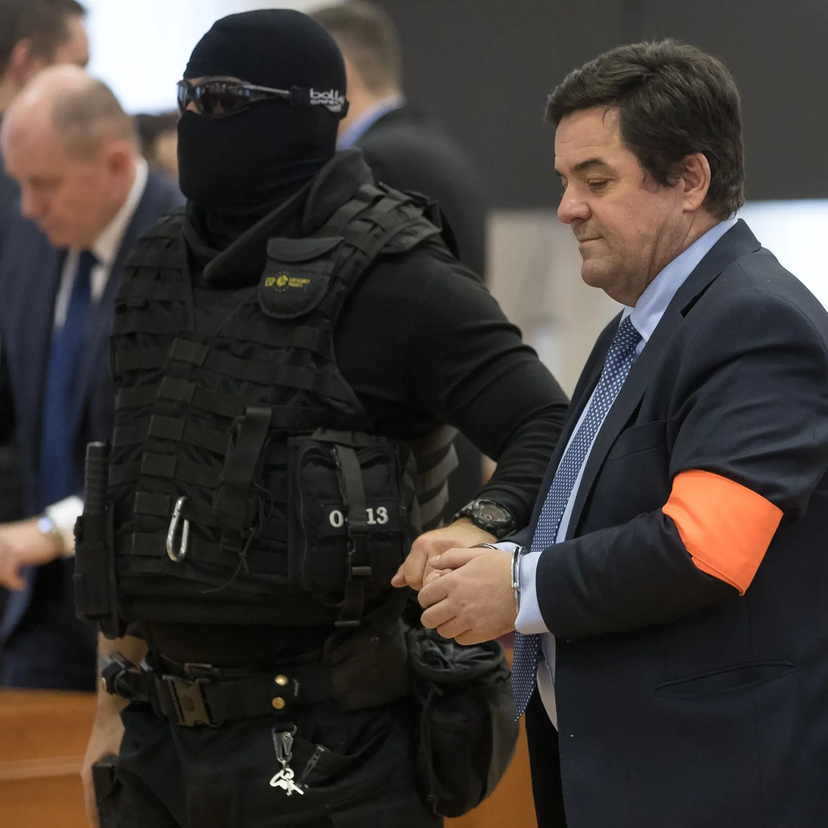 Tretie pojednávanie na Špecializovanom trestnom súde v Pezinku vo veci vraždy investigatívneho novinára Jána Kuciaka a jeho snúbenice Martiny Kušnírovej. Na snímke je Marián Kočner.