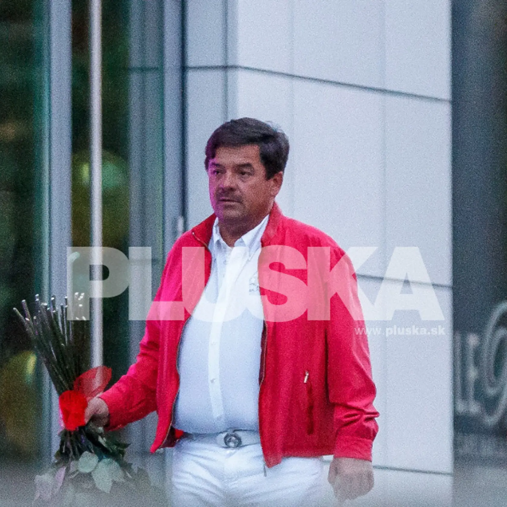 Iba na chvíľu: Marián Kočner opustil oslavu po pol hodine.