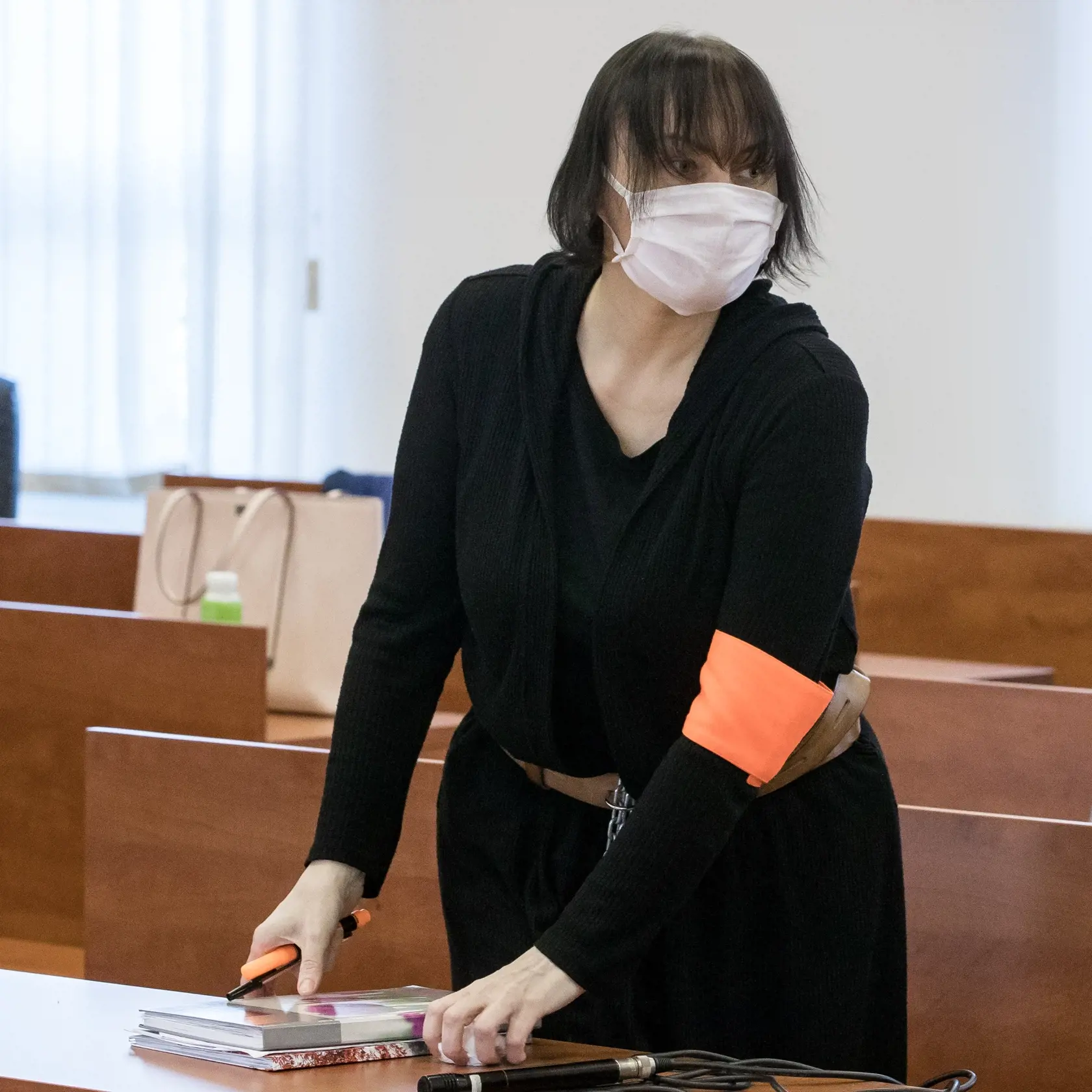 Súdne pojednávanie na Špecializovanom trestnom súde v Pezinku vo veci vraždy Jána Kuciaka a Martiny Kušnírovej. Na snímke je obžalovaná Alena Zsuzsová.