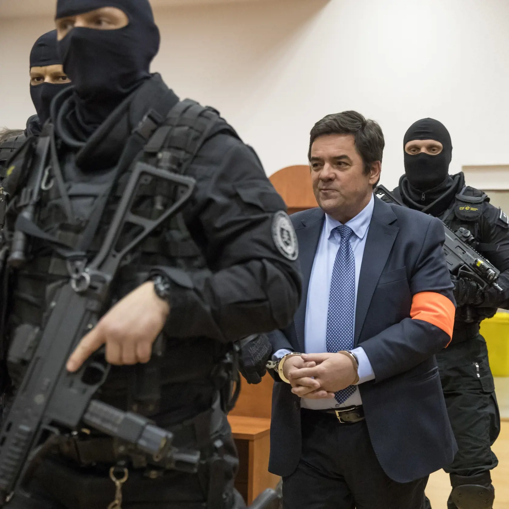 Druhé pojednávanie na Špecializovanom trestnom súde v Pezinku vo veci vraždy investigatívneho novinára Jána Kuciaka a jeho snúbenice Martiny Kušnírovej. Na snímke je Marián Kočner.