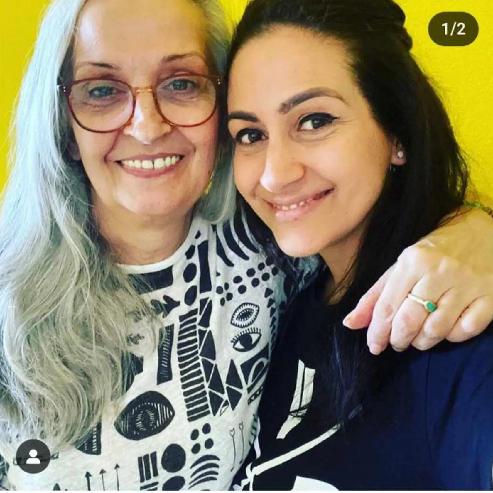 Zdenka Predná s mamou.