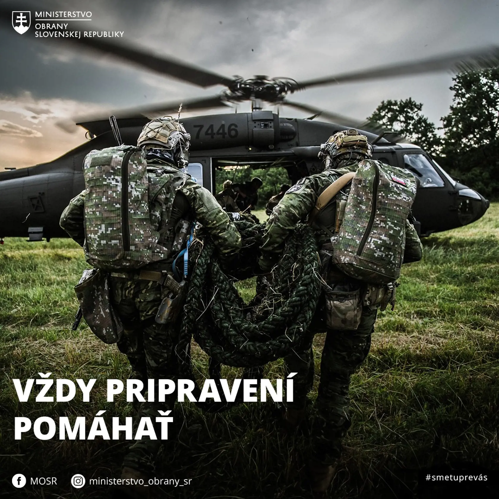 Slovenskí vojaci sú vždy pripravení pomáhať, pripomína rezort obrany.