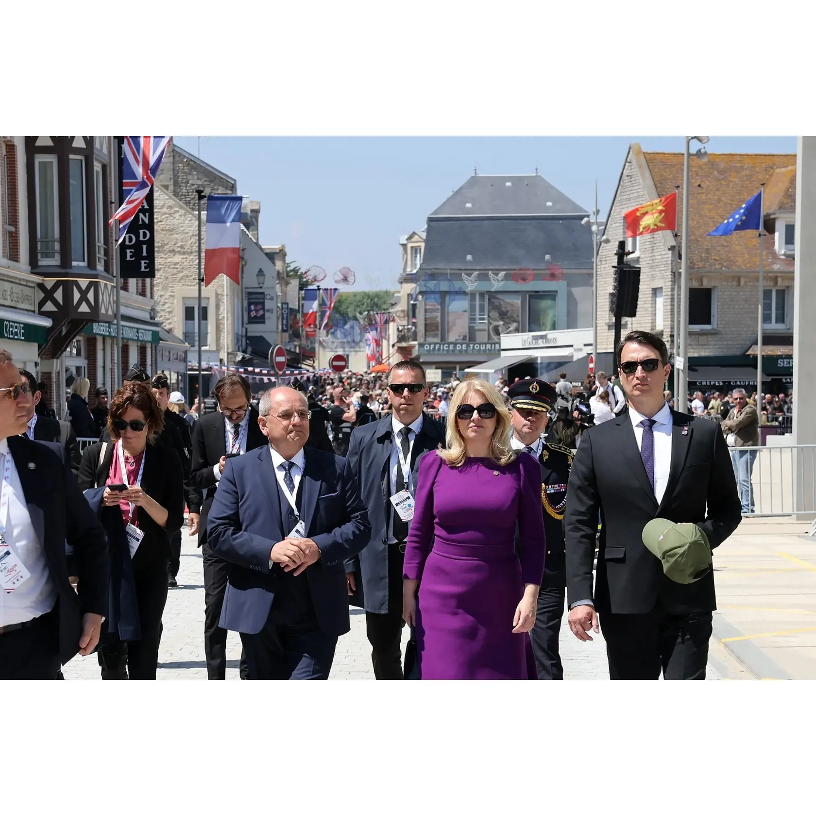 Zuzana Čaputová sa zúčastnila na oslavách 80.výročia vylodenia spojencov v Normandii, známeho ako deň D.