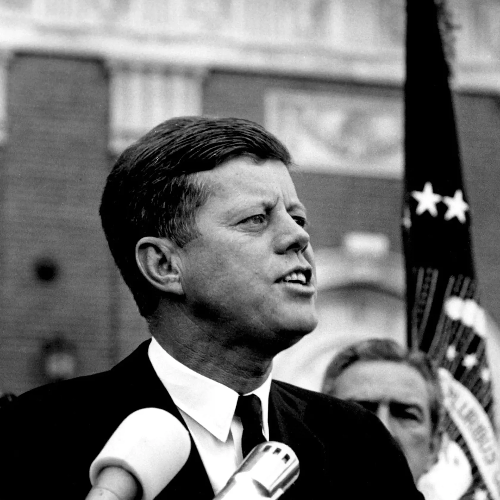 John F. Kennedy, the nation's 35th President, would have turned 100 years old on May 29, 2017. With the centennial anniversary of John F. Kennedy's birth, the former president's legacy is being celebrated across the nation. PICTURED: 1961; Washington, DC, USA; Exact Date unknown. President JOHN F. KENNEDY giving a speech.., Image: 333226049, License: Rights-managed, Restrictions: JOHN F KENNEDY LIBRARY PHOTO: UNKNOWN, Model Release: no, Credit line: Profimedia, Zuma Press - News