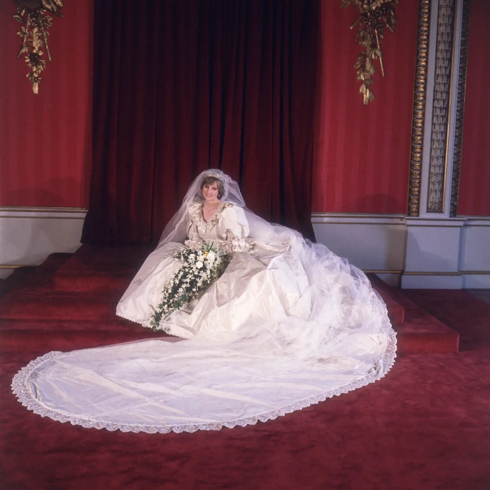 Svadobné šaty princeznej Diany.