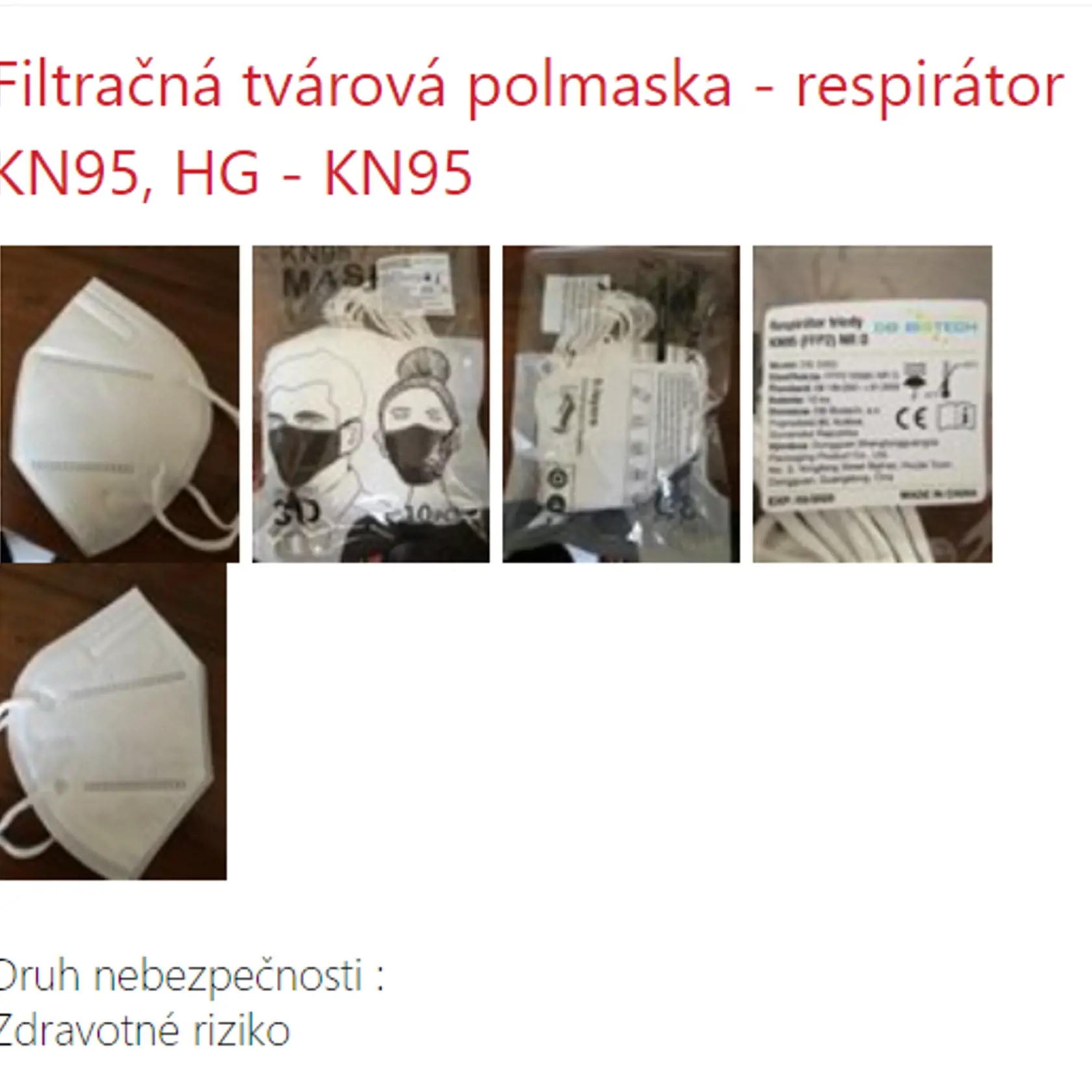 SOI upozornila Slovákov na respirátory, ktoré nespĺňajú normy a neposkytujú dostatočnú ochranu.