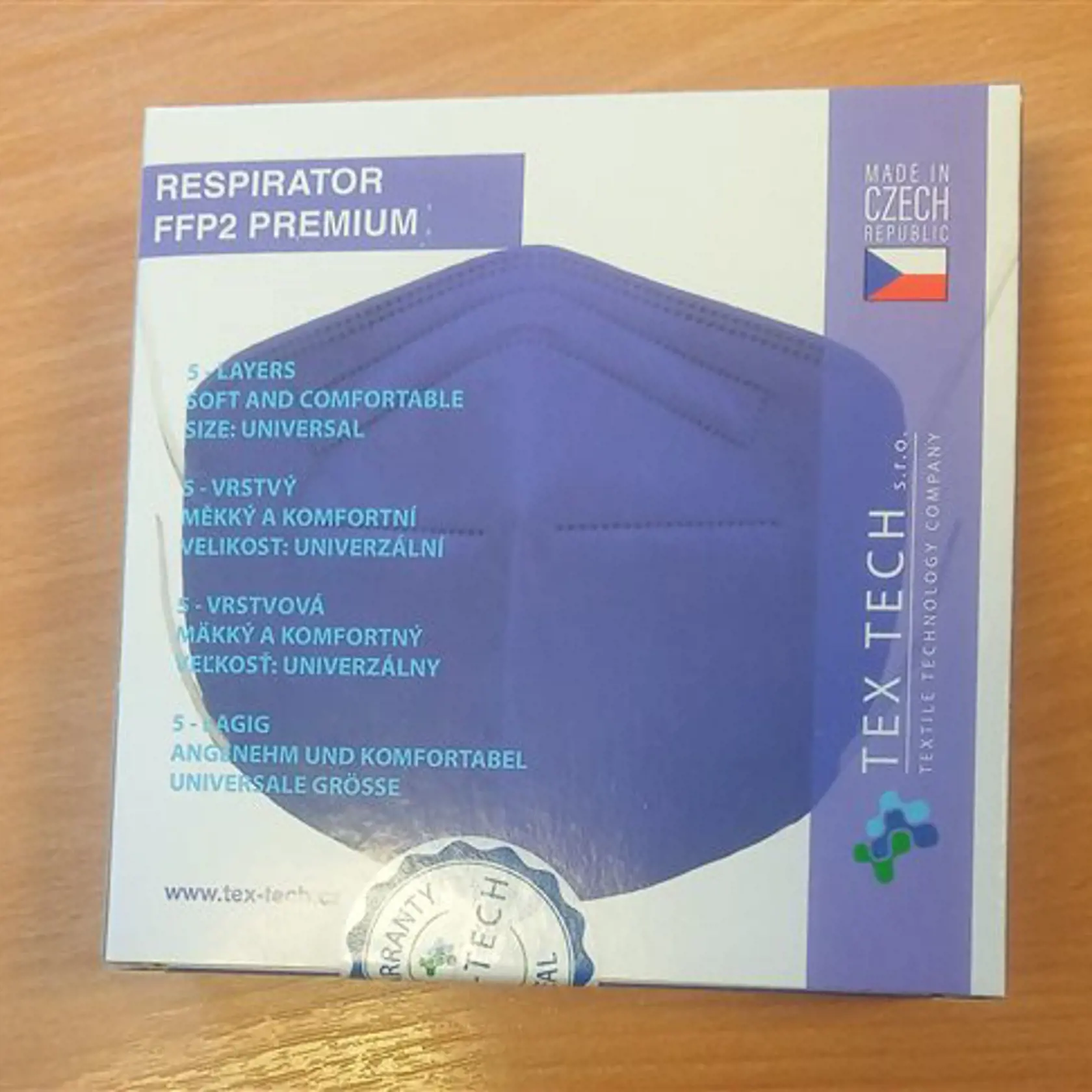 SOI upozorňuje na neezpečný výrobok: Filtračná tvárová polmaska - respirátor FFP2 PREMIUM Tex-Tech NR