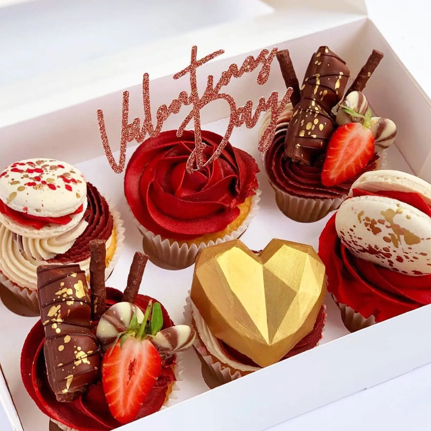 Valentínske cupcakes