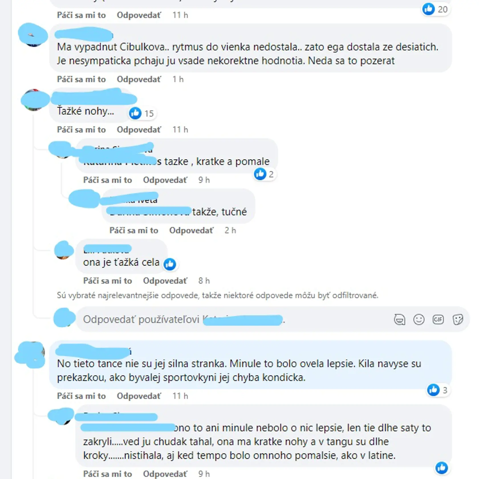 Jej výkon vyvolal lavínu kritiky.
