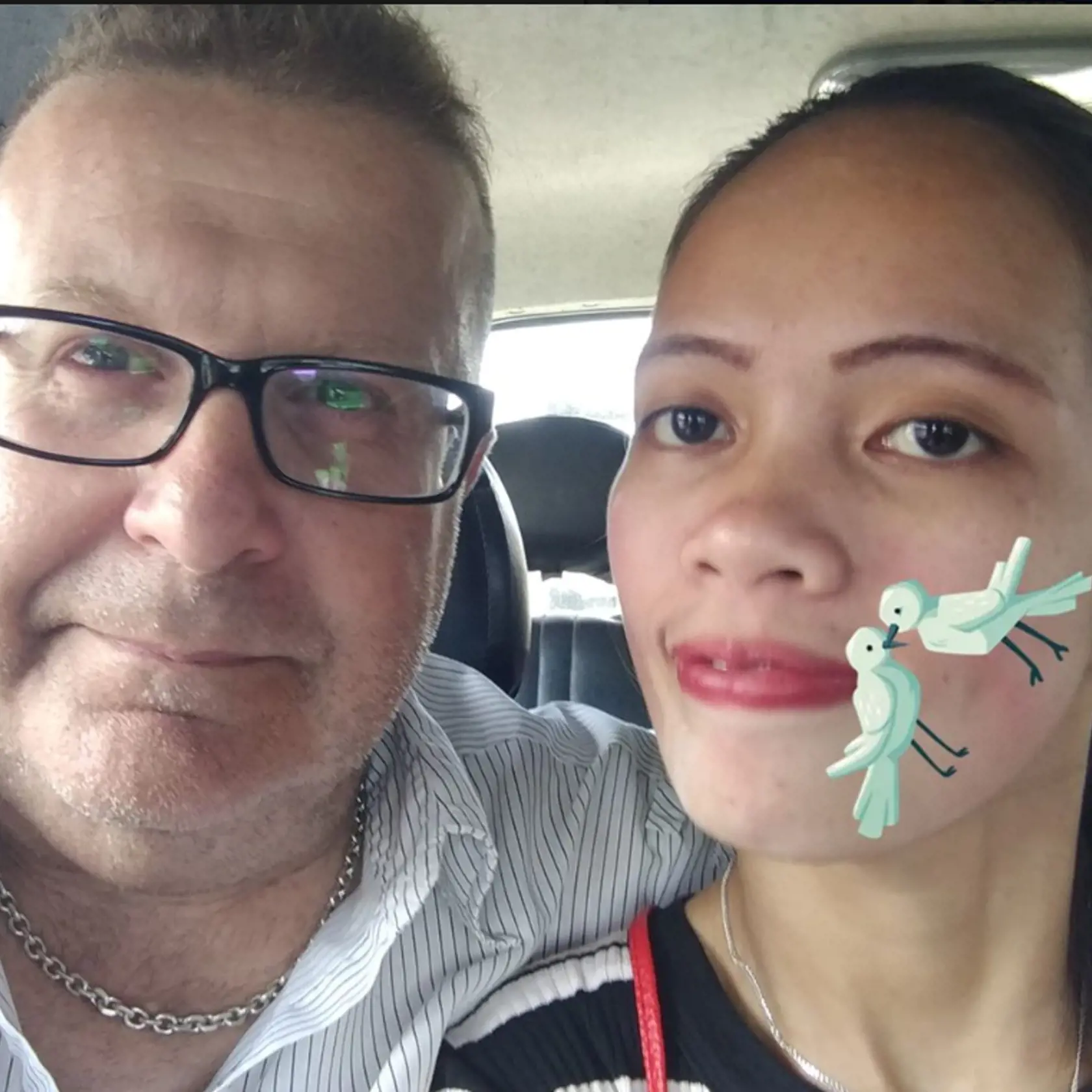 Nemec s priateľkou Jenny.