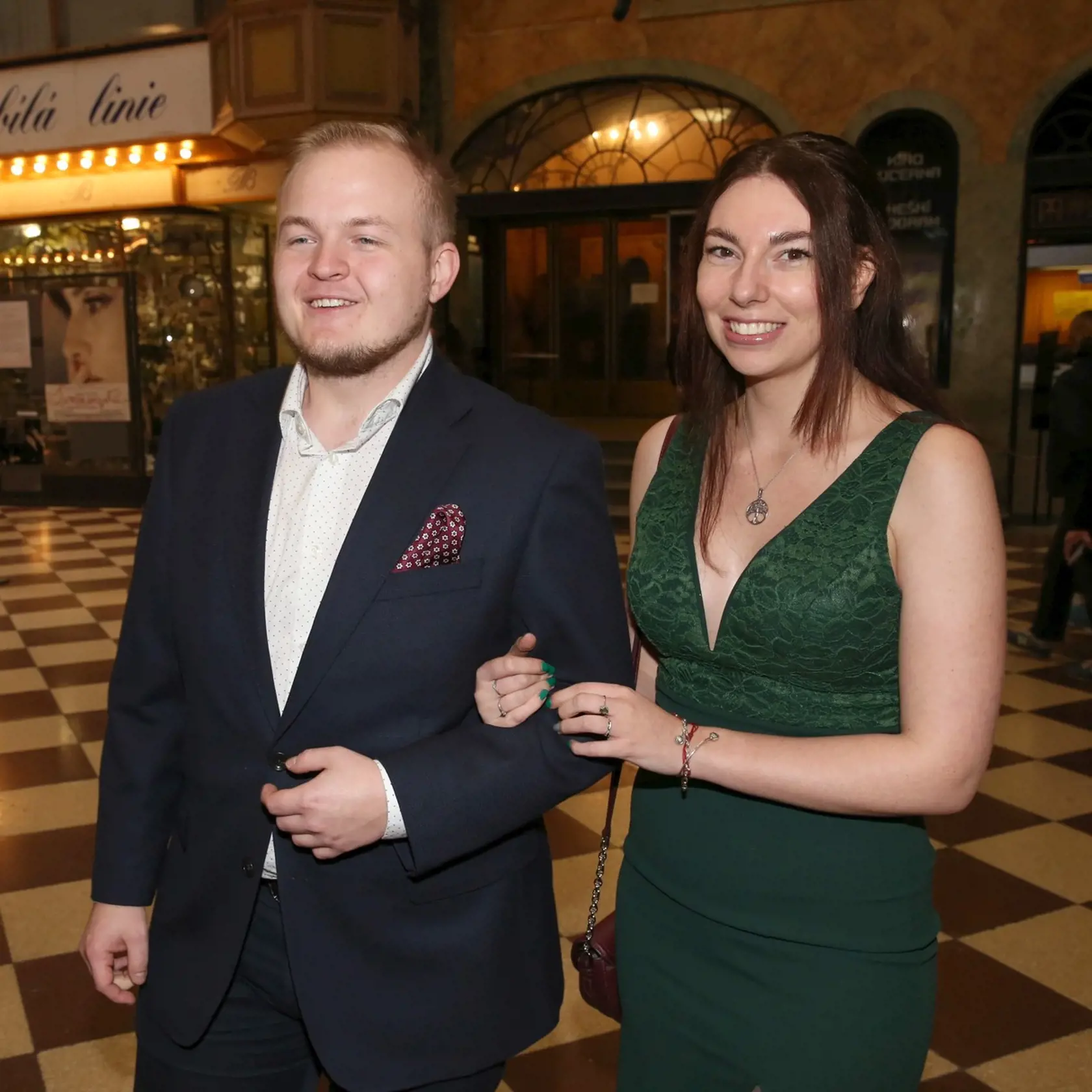 Artur Štaidl s priateľkou