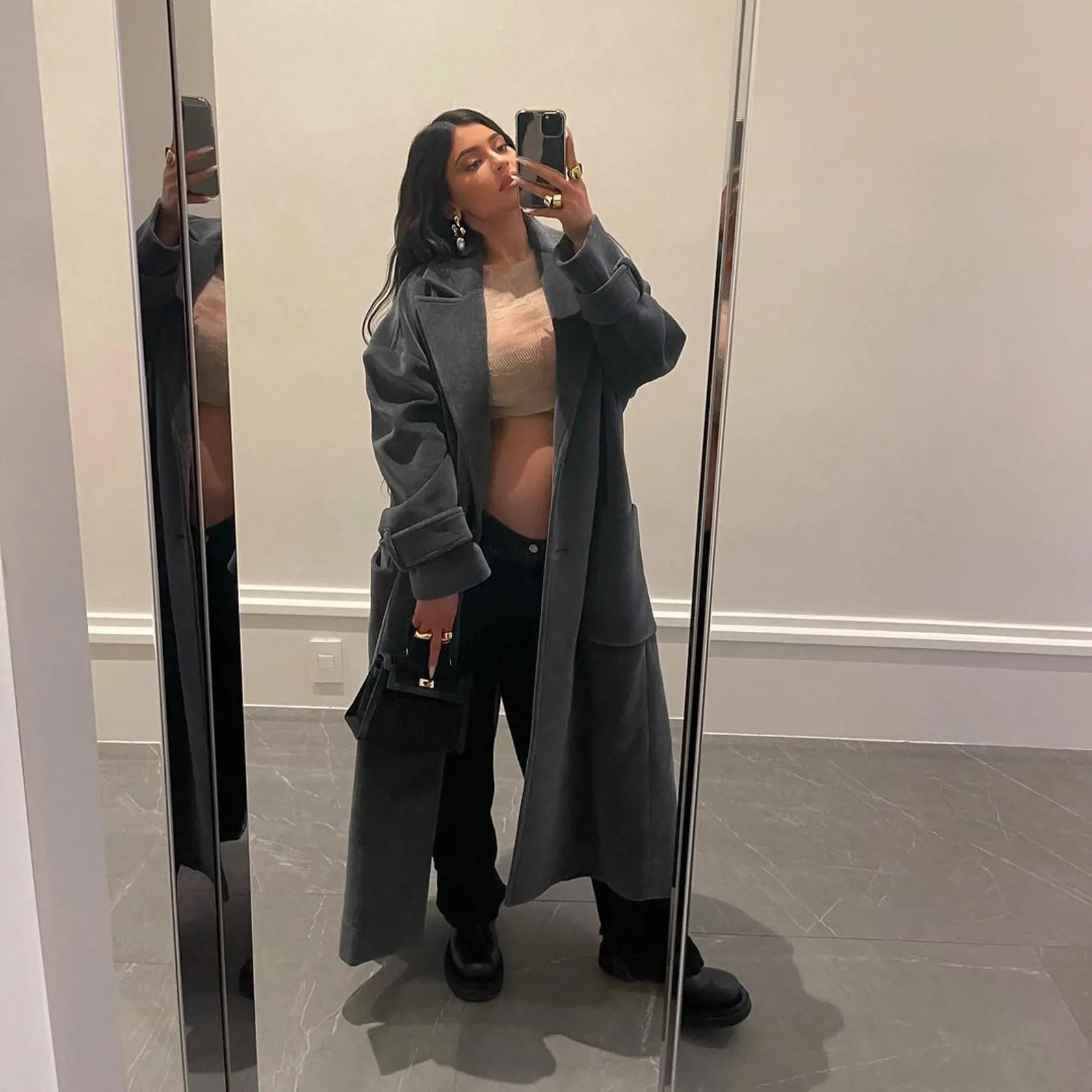 Kylie Jenner počas druhého tehotenstva.