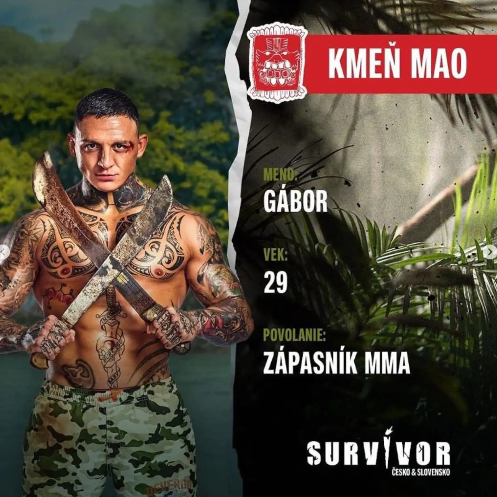 Gábor Boráros v šou Survivor.