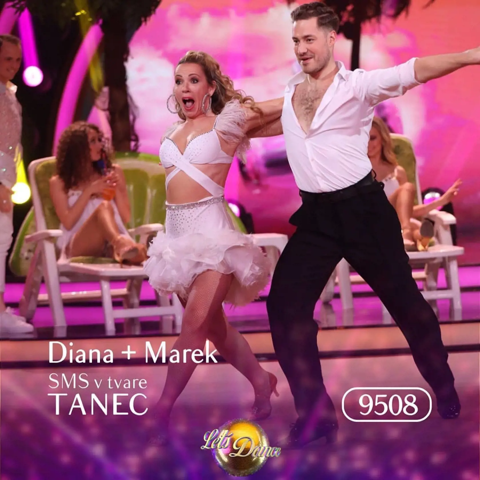 6. kolo Let's Dance: Na snímke vystúpenie Diany Mórovej.